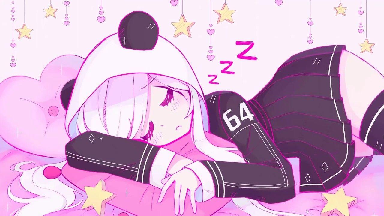 1280x720 Cô gái trong anime đang ngủ [Wallpaper Engine]