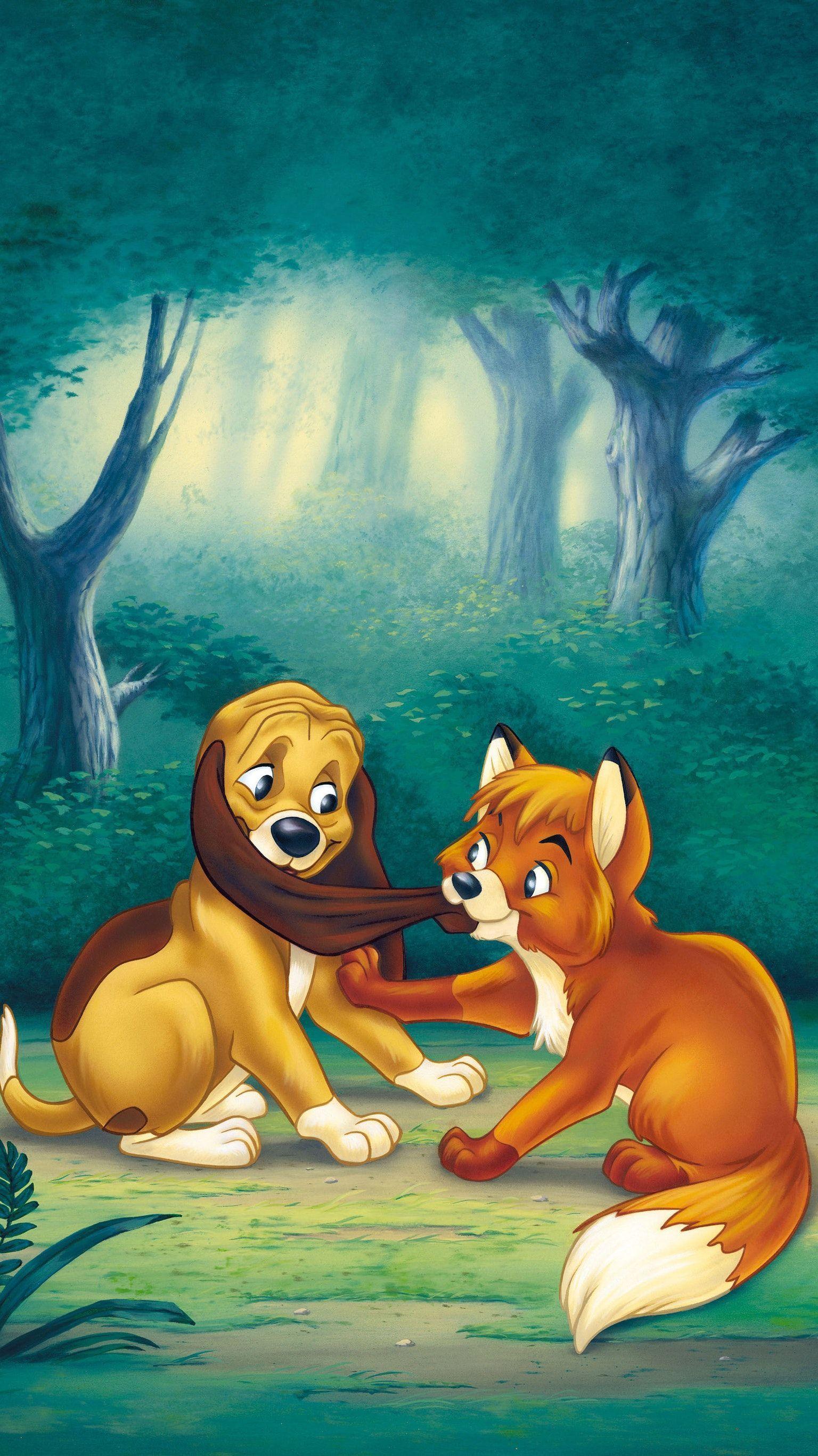 1536x2733 The Fox and the Hound (1981) Phone Wallpaper. The fox