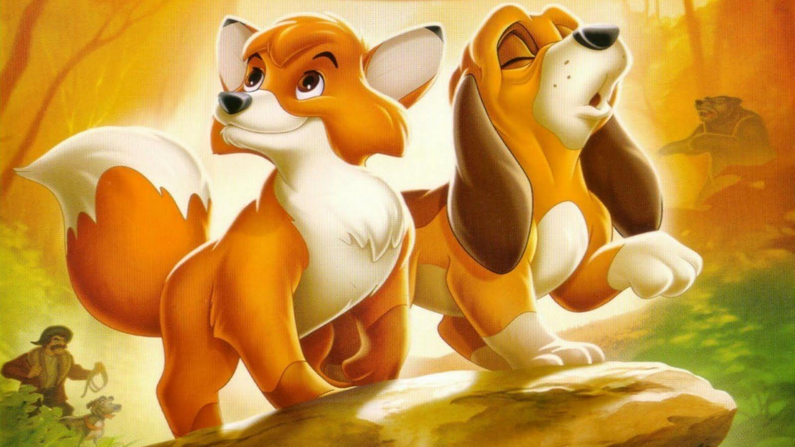 1600x900 the fox and the hound wallpaper
