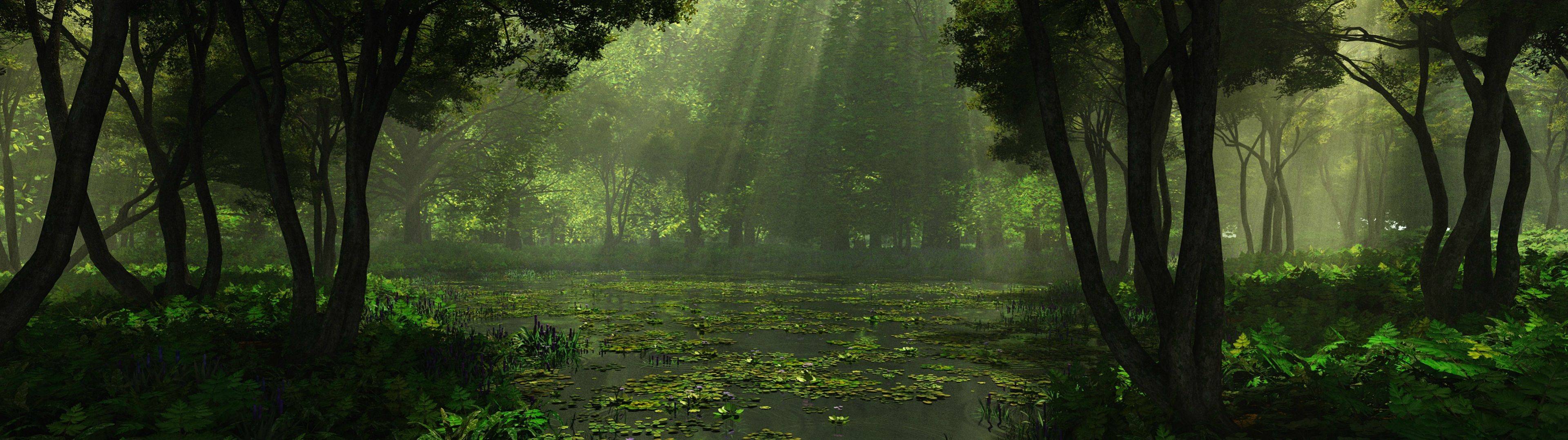 3839x1079 Drunk Tiki Blog Archive forest lake