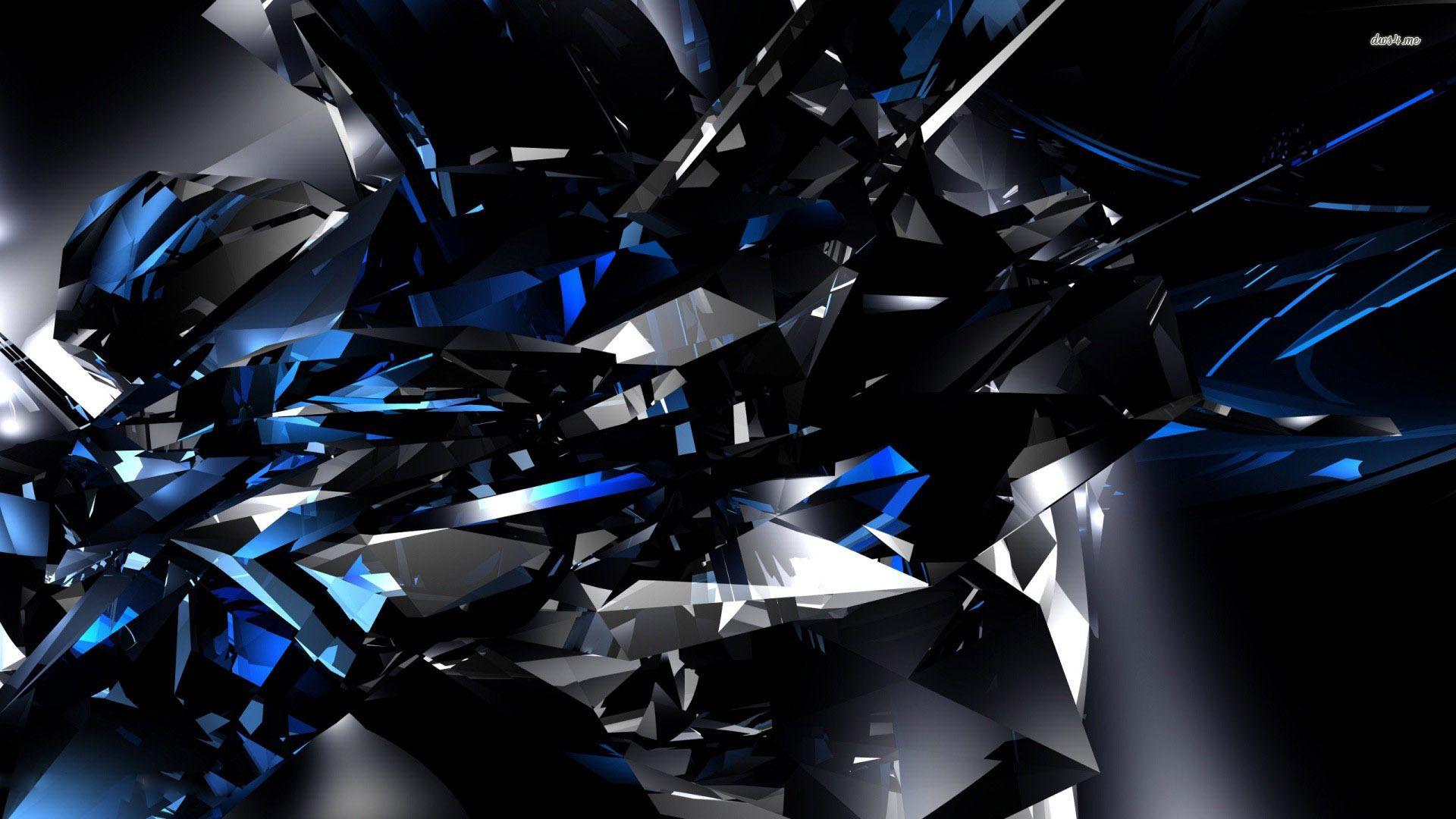 1920x1080 Black and Blue HD Wallpaper