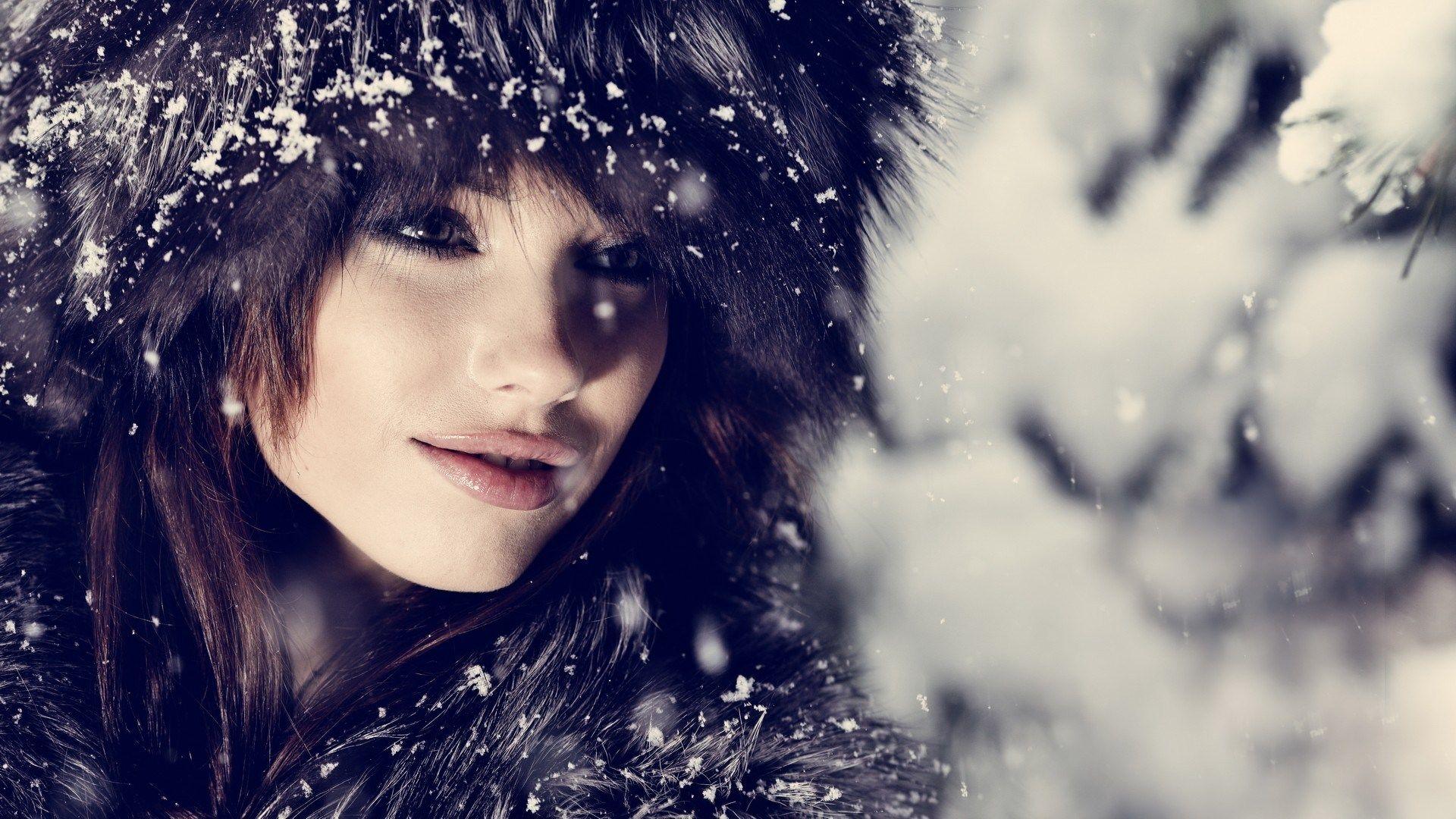 1920x1080 Girl In Snow Desktop Wallpaper HD Download Fashion, HD