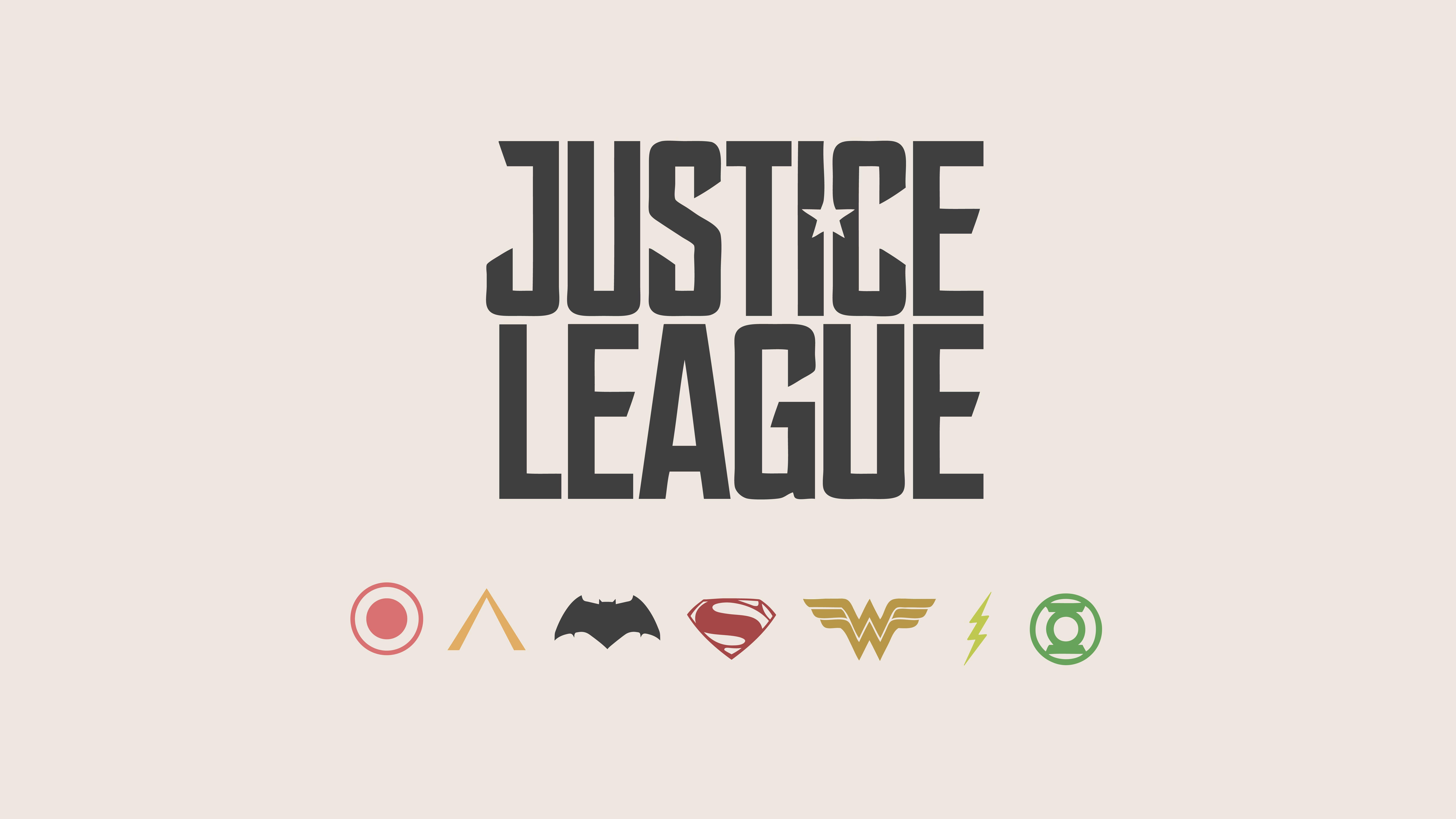 8000x4500 Justice League logos wallpaper