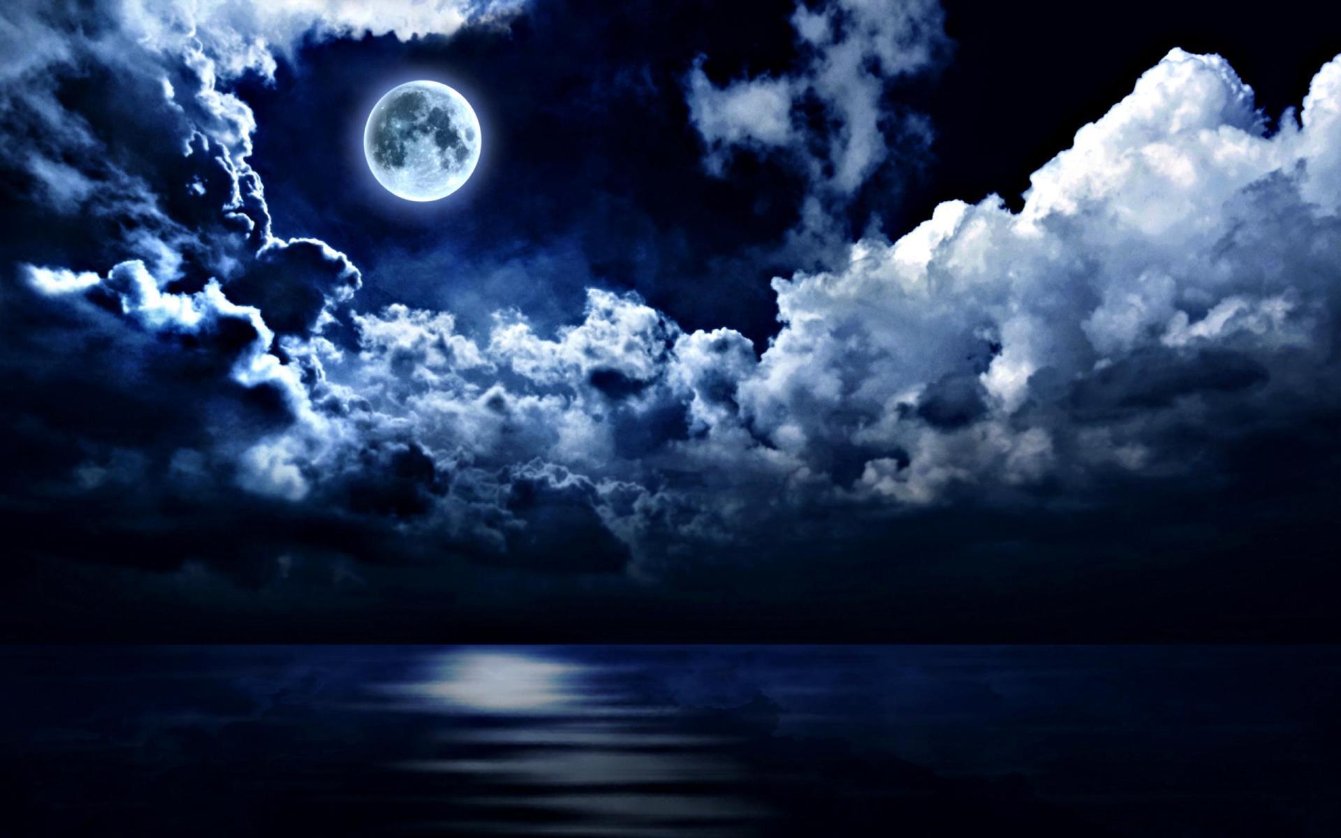 1920x1200 Full Moon Night Wallpaper HD Full Moon Night Wallpaper