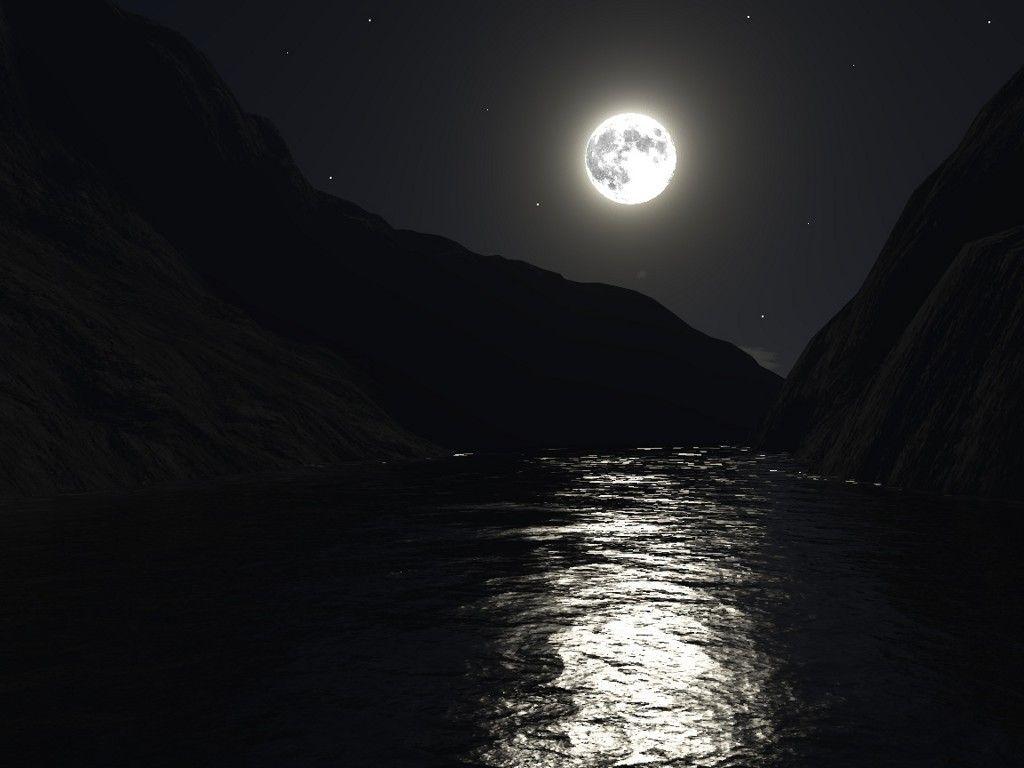 1024x768 Dark Moon HD Wallpaper. Free HD Desktop Wallpaper