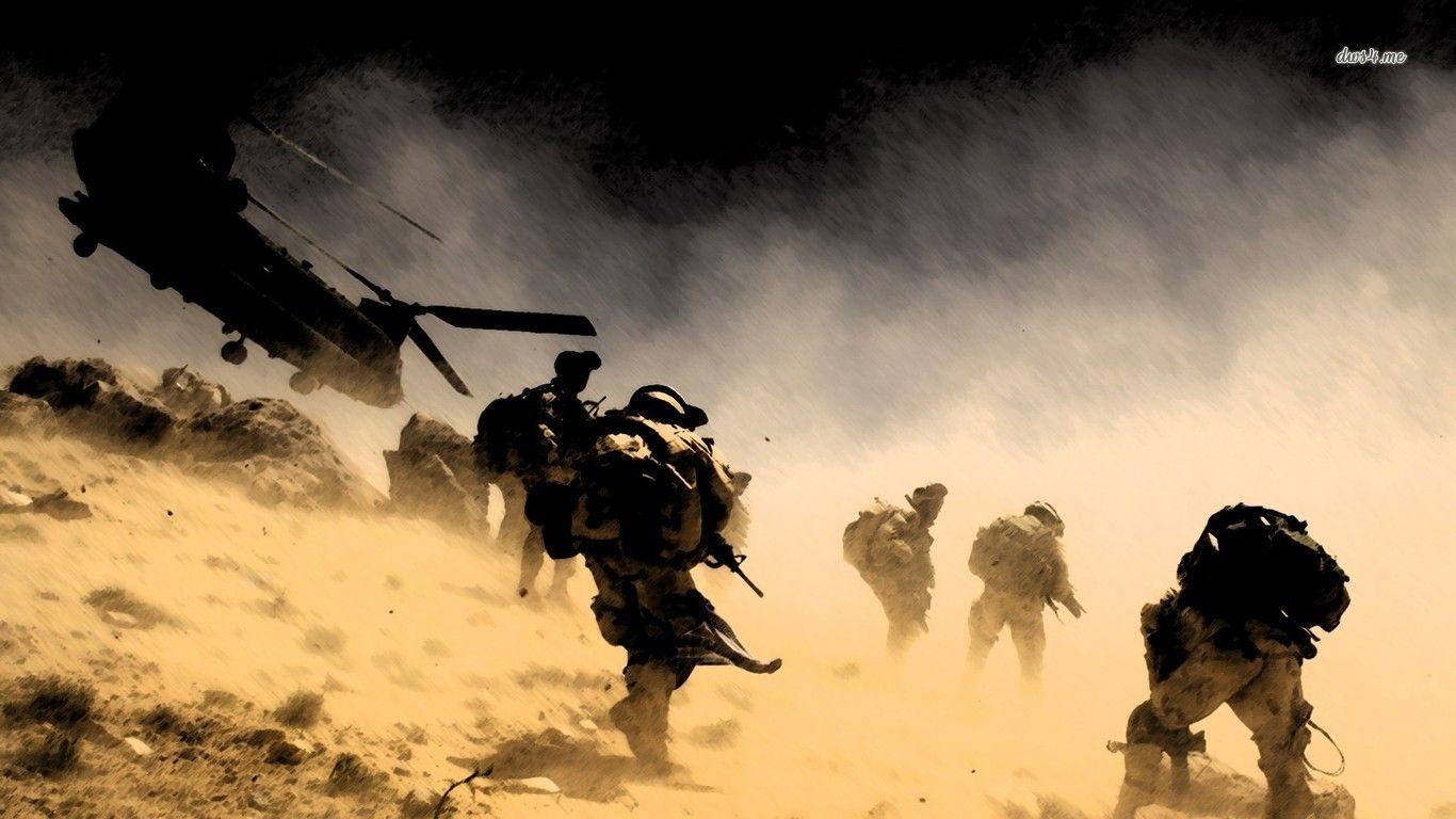 1366x768 German Army Desktop Background