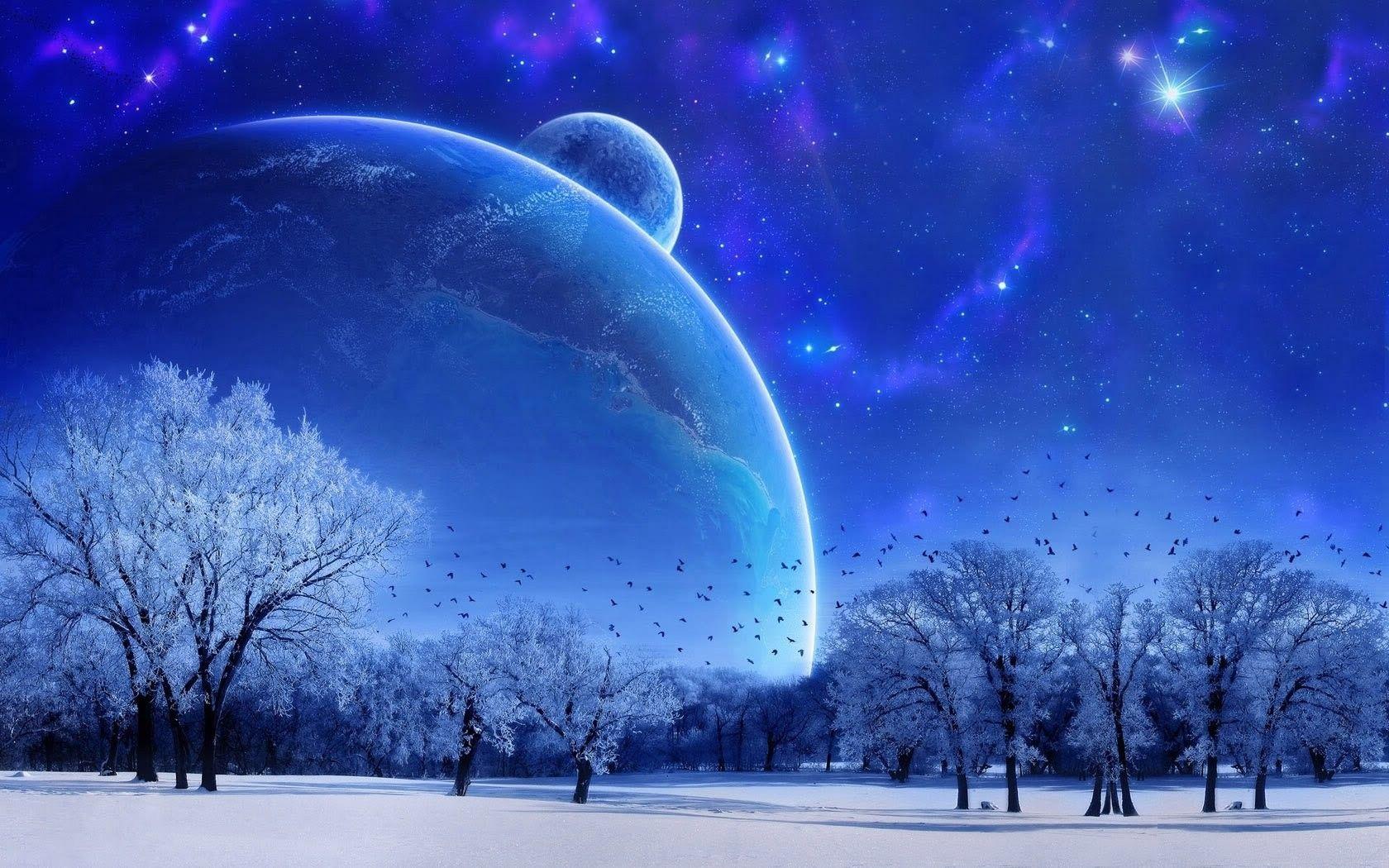 1680x1050 HD Vector Image, Birds, Evening Free, Snow, Full, HD Desktop