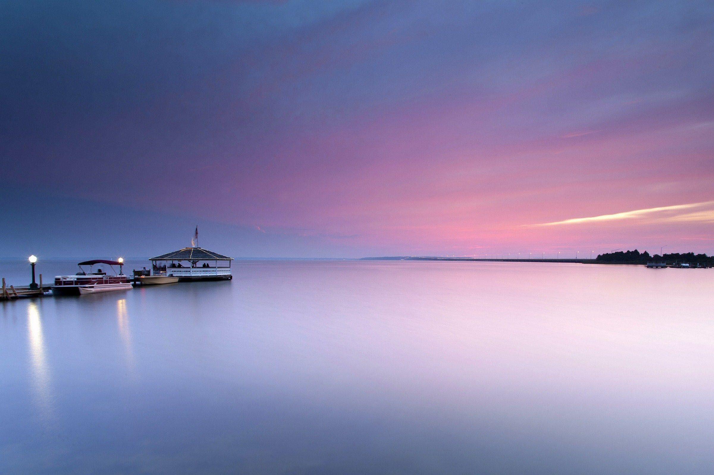 2401x1600 Download Wallpaper Calm, Usa, Water, Berth Free Desktop
