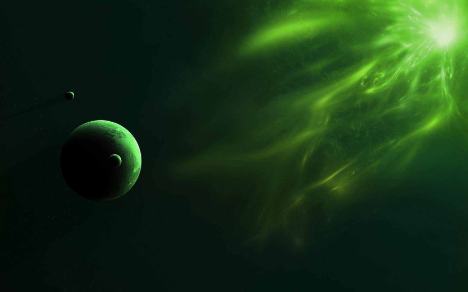 1920x1200 Green Planet Wallpaper