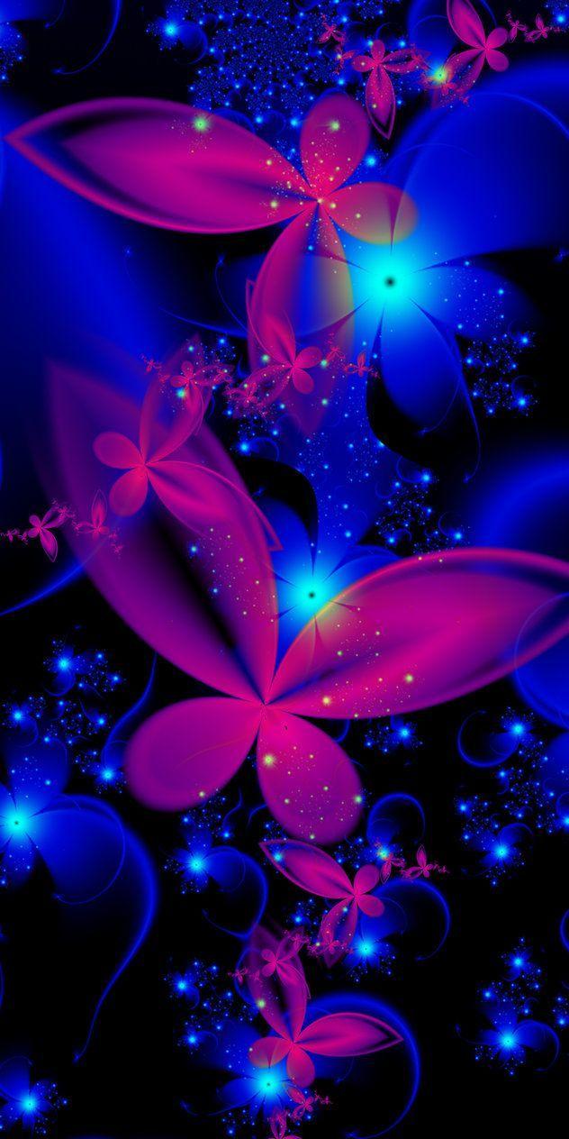 632x1264 Magic Butterflies by EsmeraldEyes. Fondo de pantalla de hojas
