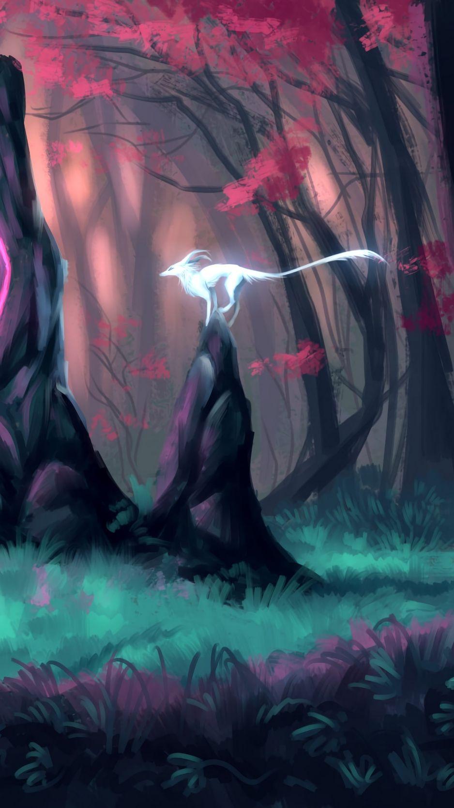 938x1668 Download wallpaper 938x1668 animal, fantastic, predator, art