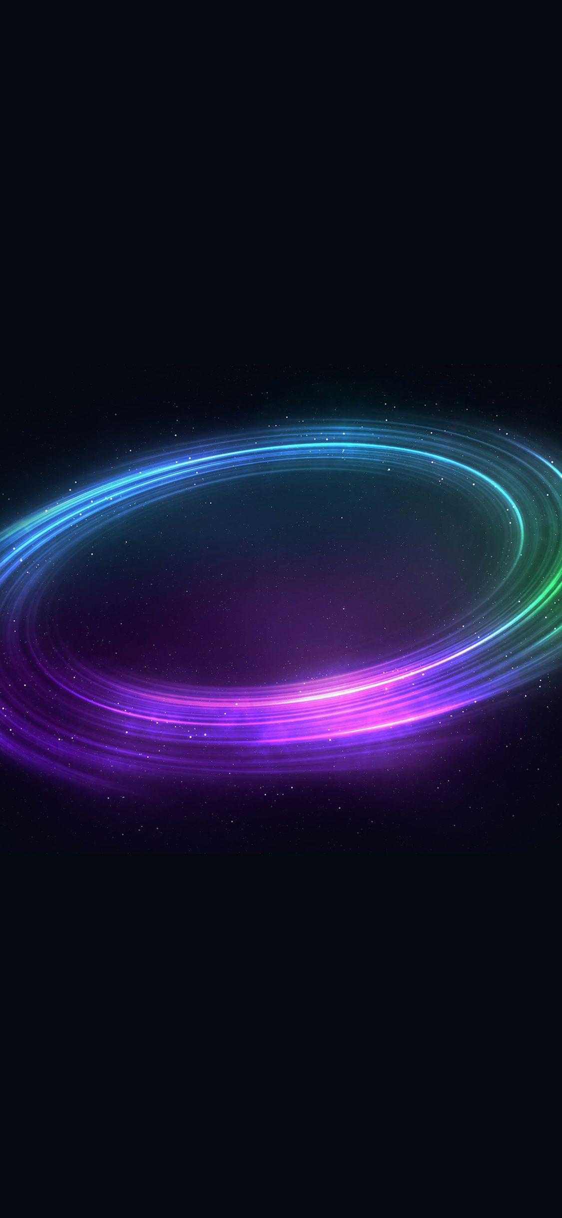 1125x2436 Space Magic Circle Color Art Pattern