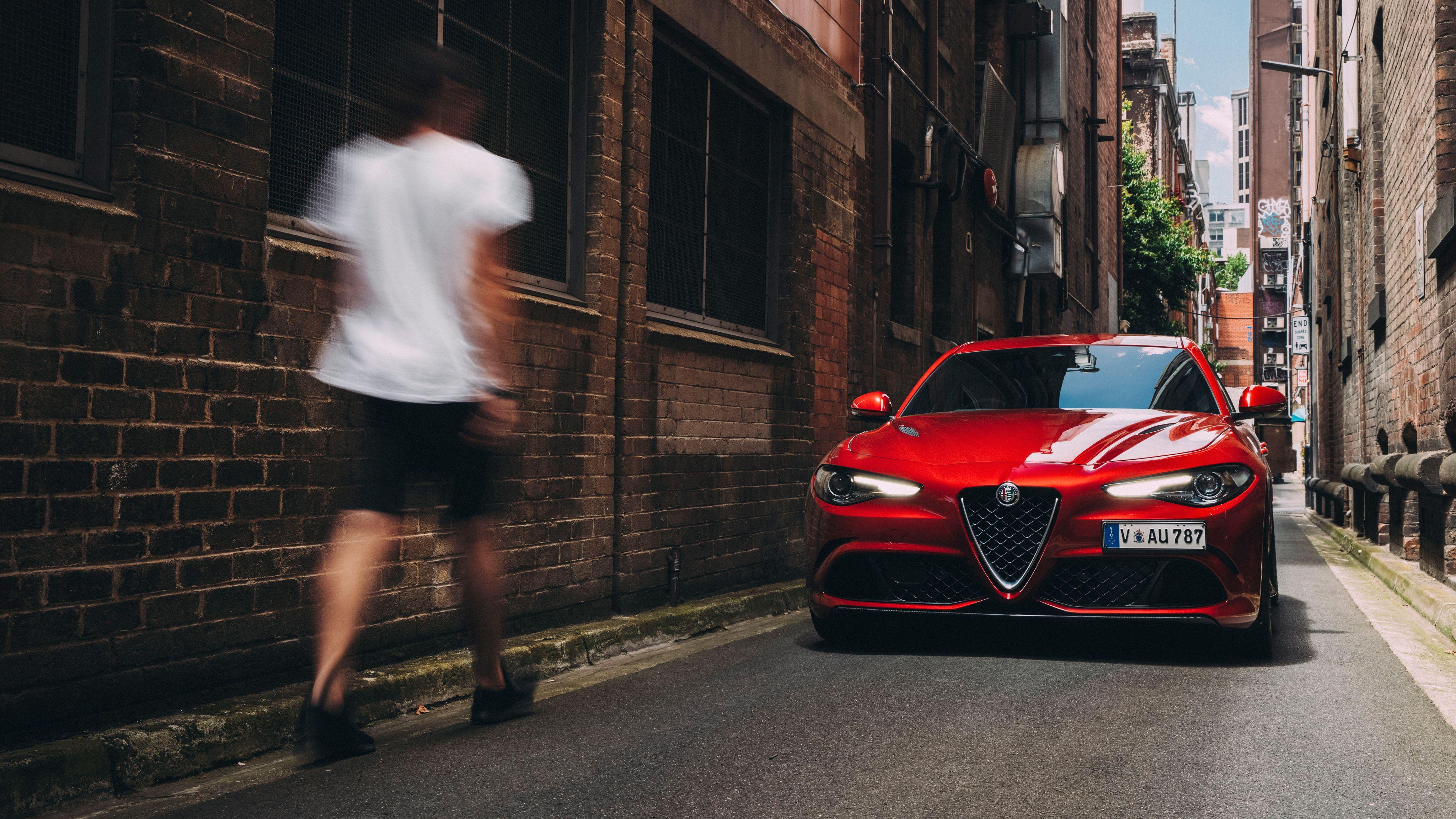 4096x2304 Alfa Romeo Giulia Quadrifoglio 2017 4K Wallpaper. HD Car
