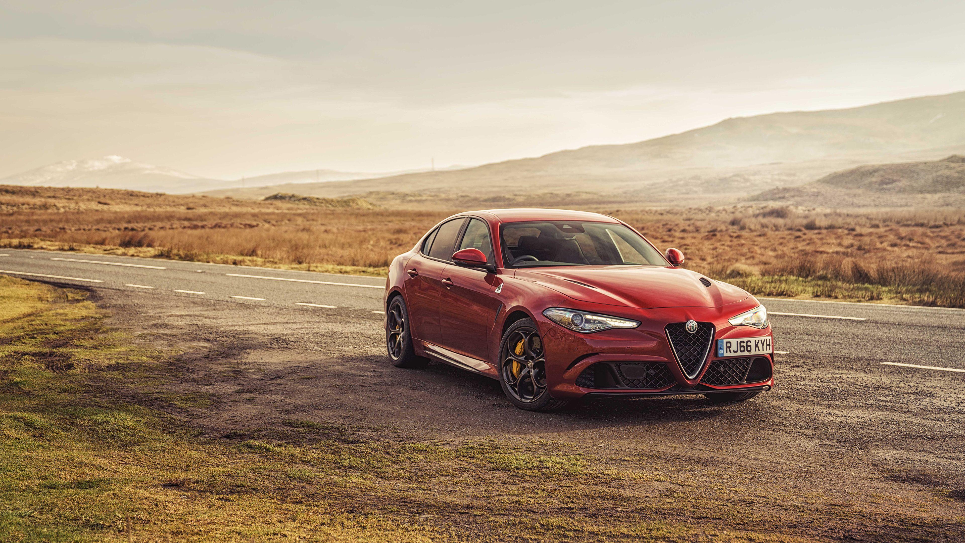 3840x2160 Image Alfa Romeo 2016 17 Giulia Quadrifoglio Red 3840x2160