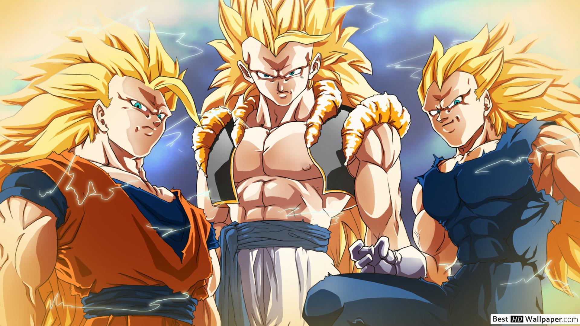 1920x1080 Gogeta, Goku, Vegito Super Saiyan HD wallpaper download