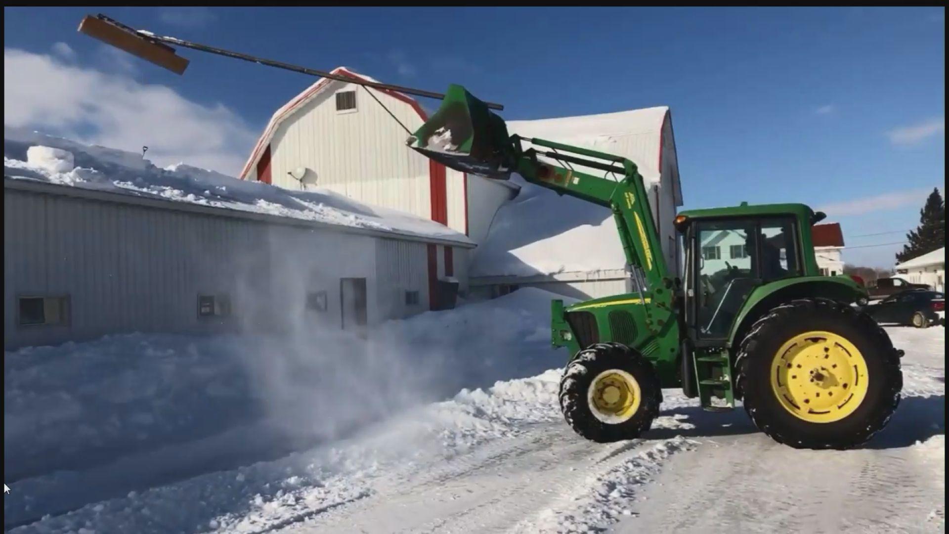 1920x1080 Viral video shows Wisconsin farmers' creative fix for roof snow