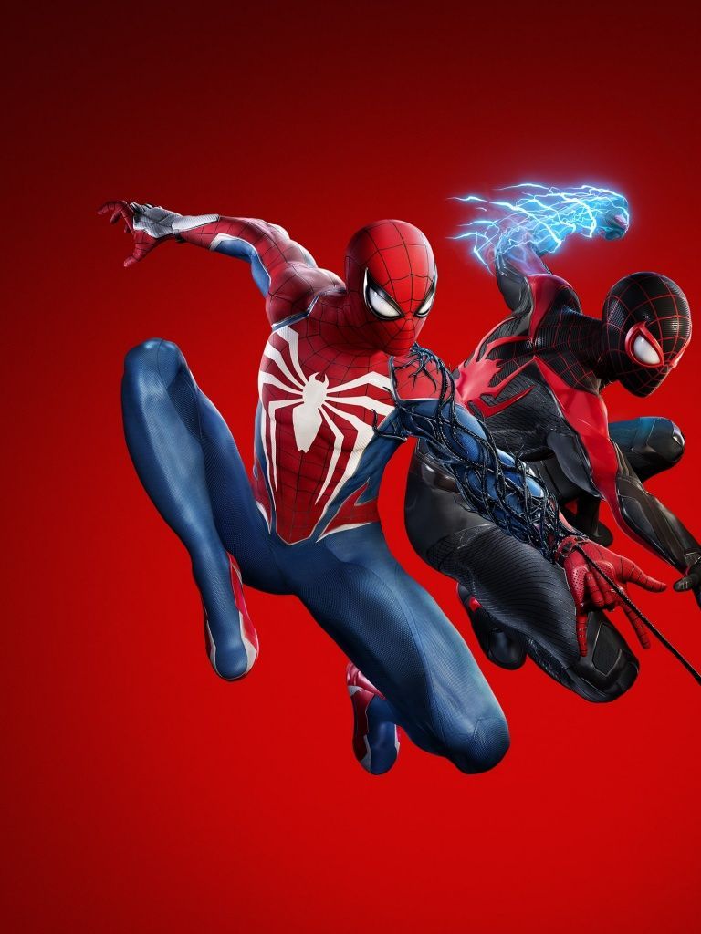 768x1024 Marvel's Spiderman Spider Man 2 Ps4 Insomniac Marvel's Spider Man Wallpaper 4K, Game Art, Cover