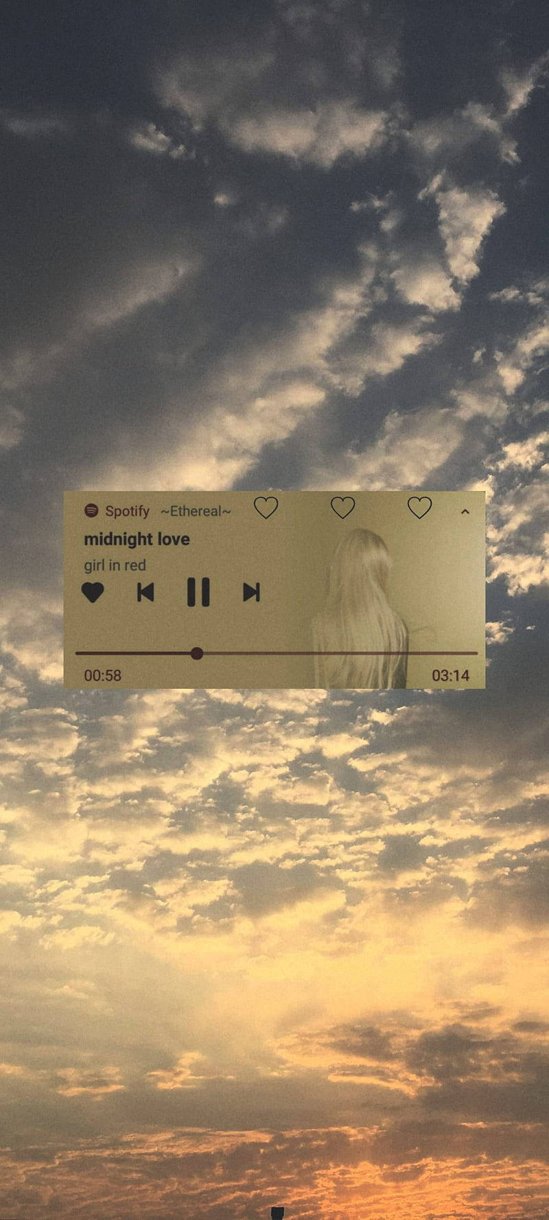800x1778 Download Aesthetic Music Of Midnight Love Wallpaper