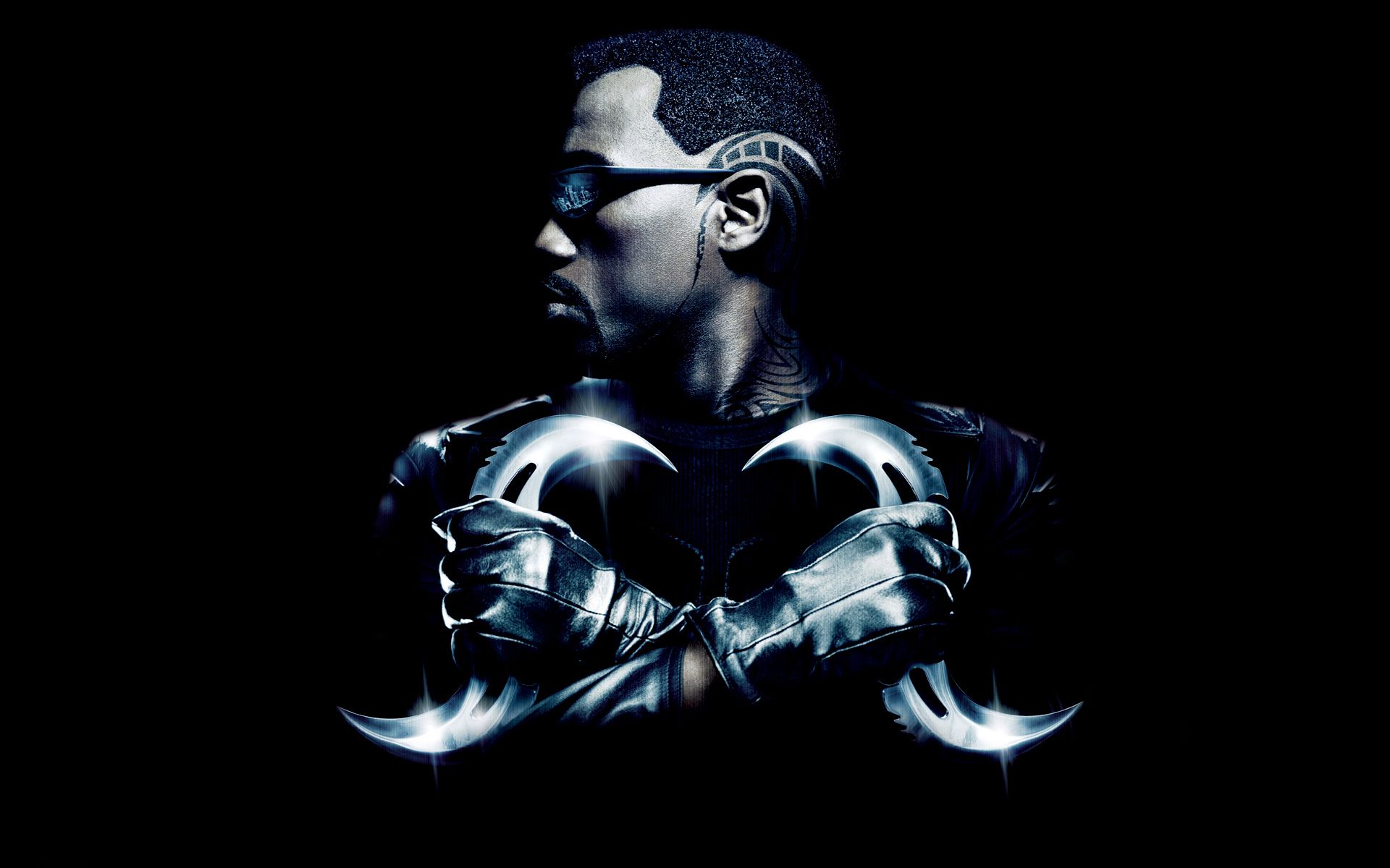 1920x1200 Wallpaper glasses, blade, Wesley Snipes, Wesley Snipes, Blade for mobile and desktop, section фильмы, resolution 1920x1200