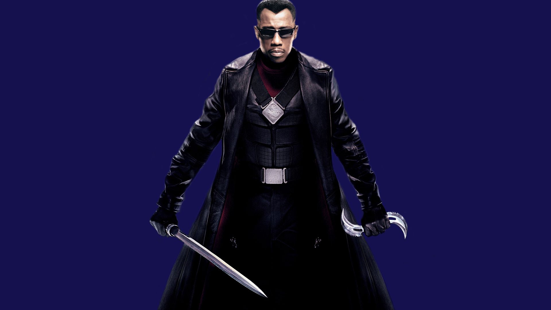 1920x1080 Wallpaper pose, weapons, blade, Wesley Snipes, Wesley Snipes, Blade for mobile and desktop, section фильмы, resolution 1920x1080