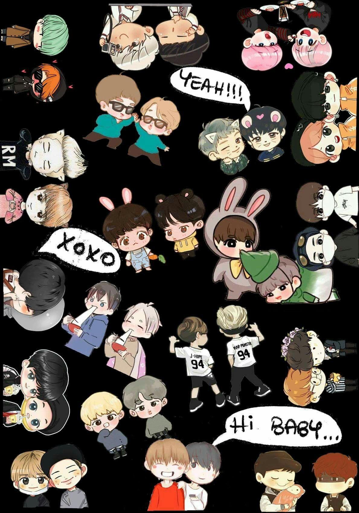 1189x1699 Pin By Rina On Fanart Chibi Drawings Korean Groups Idols