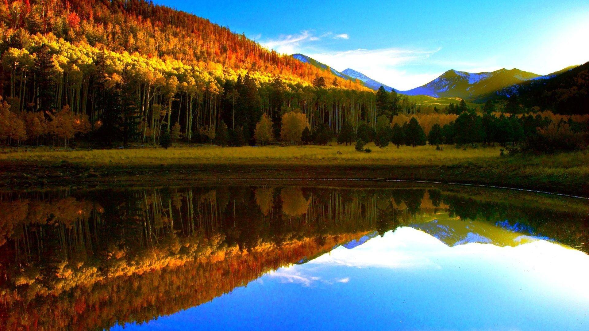 1920x1080 Fall Mountain Desktop Wallpaper