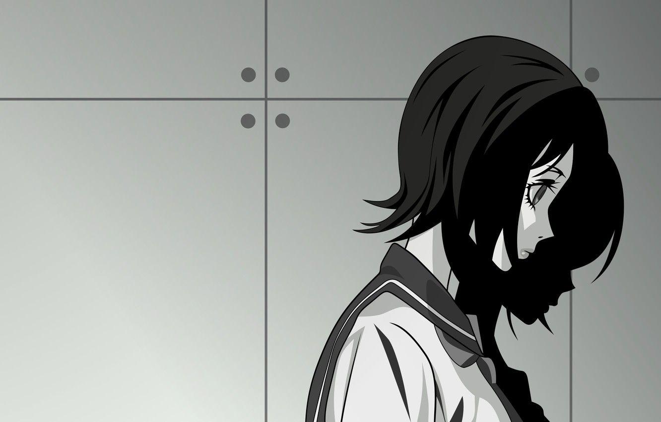 1332x850 Wallpaper wall, Girl, depression, Sayonara Zetsubou Sensei image