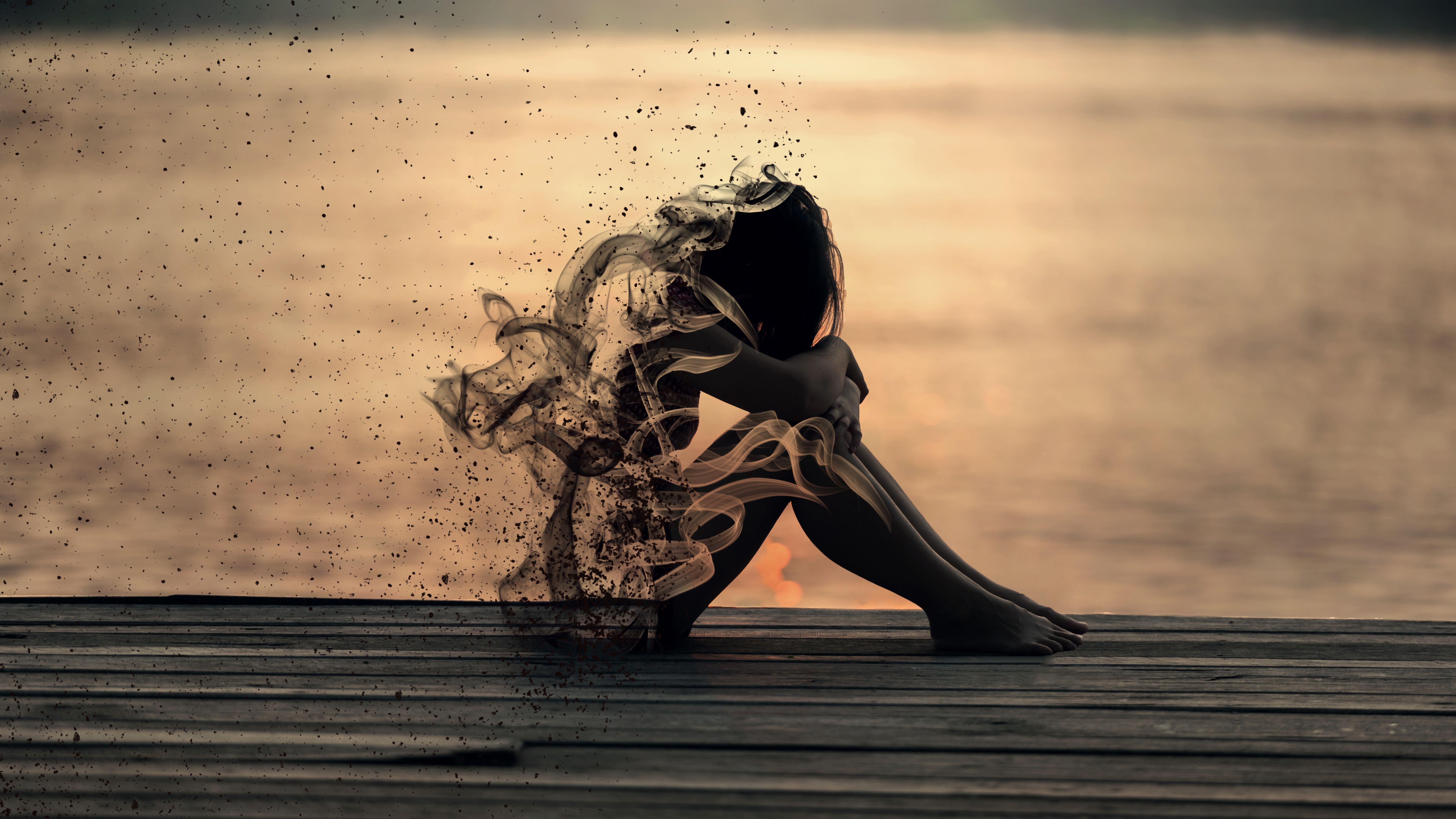 7680x4320 Sad Art Wallpaper