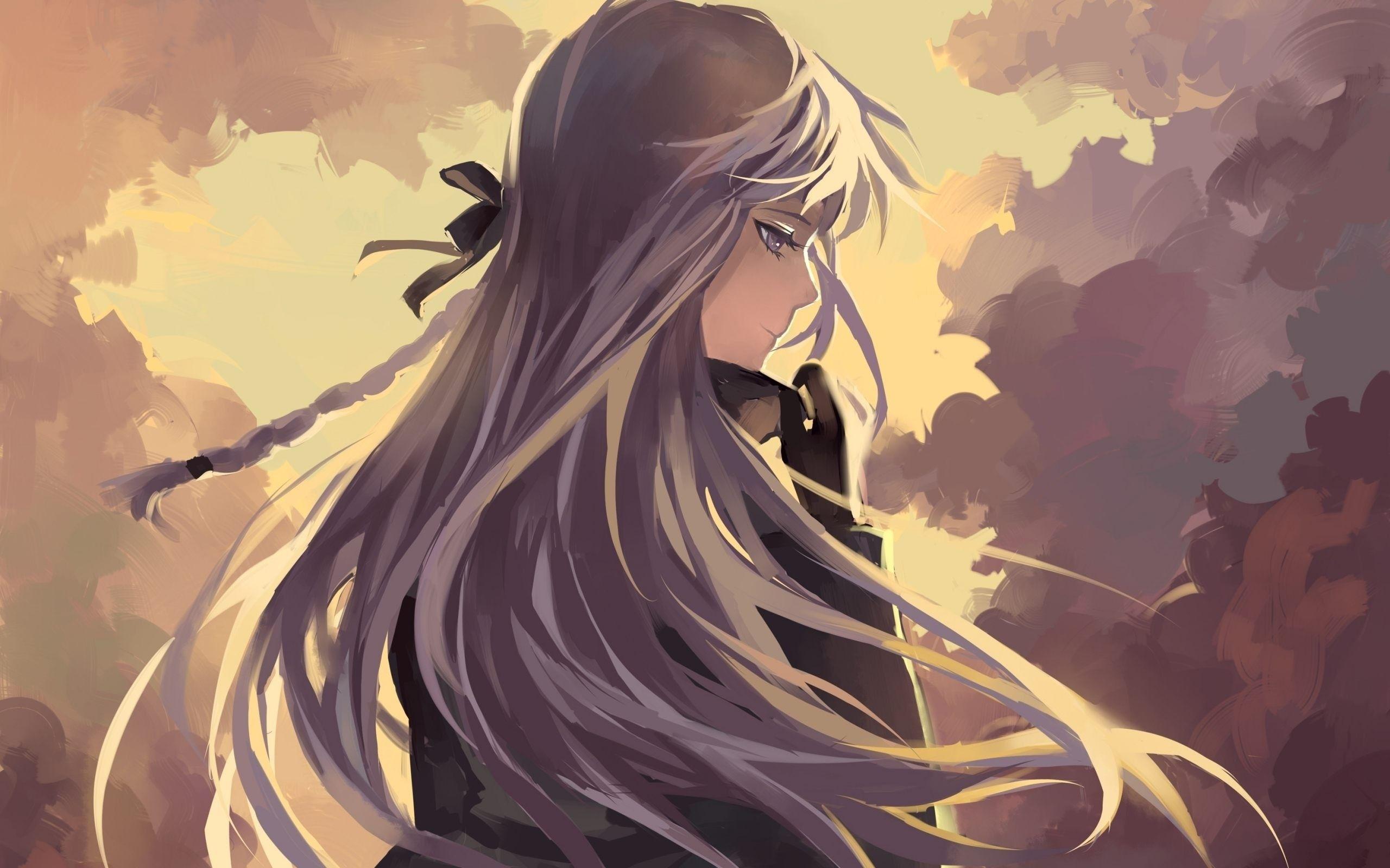 2560x1600 Gambar Anime Sedih HD Anime Girl Wallpaper HD