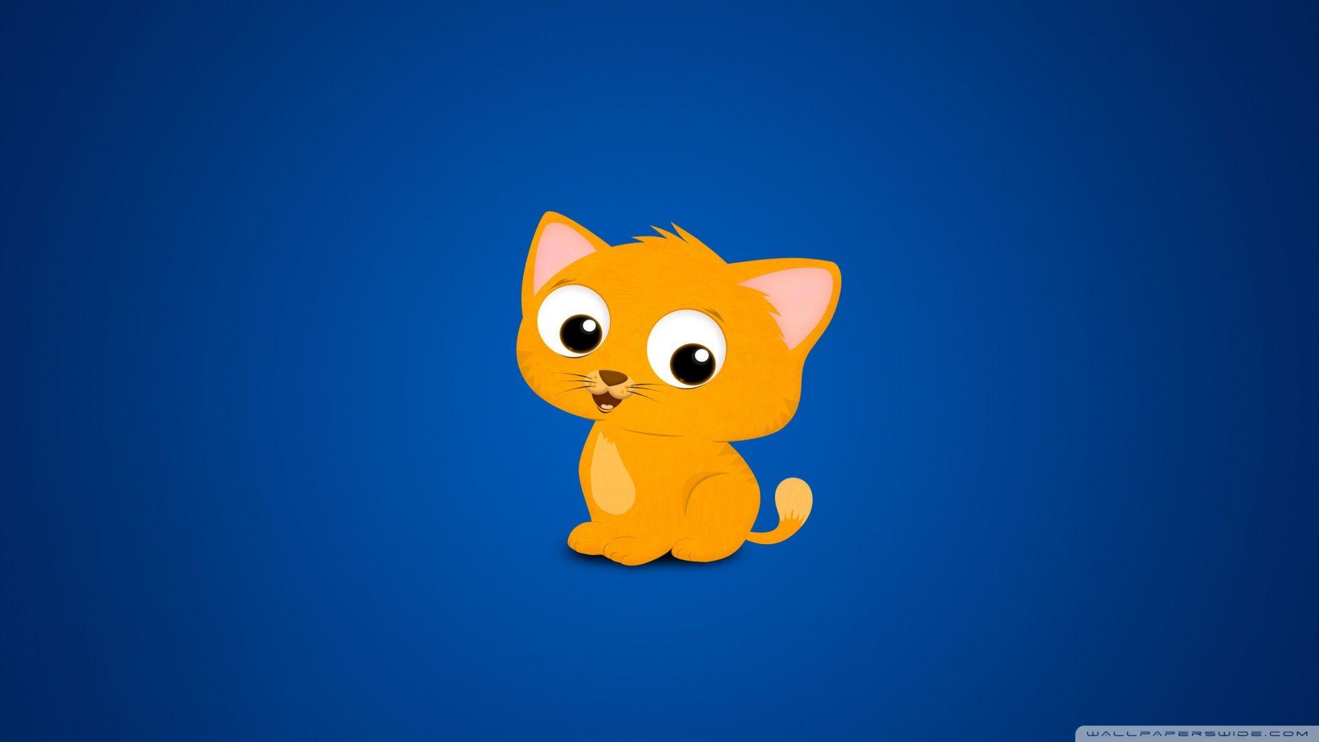 1920x1080 Hình nền mèo hoạt hình cho máy tính để bàn