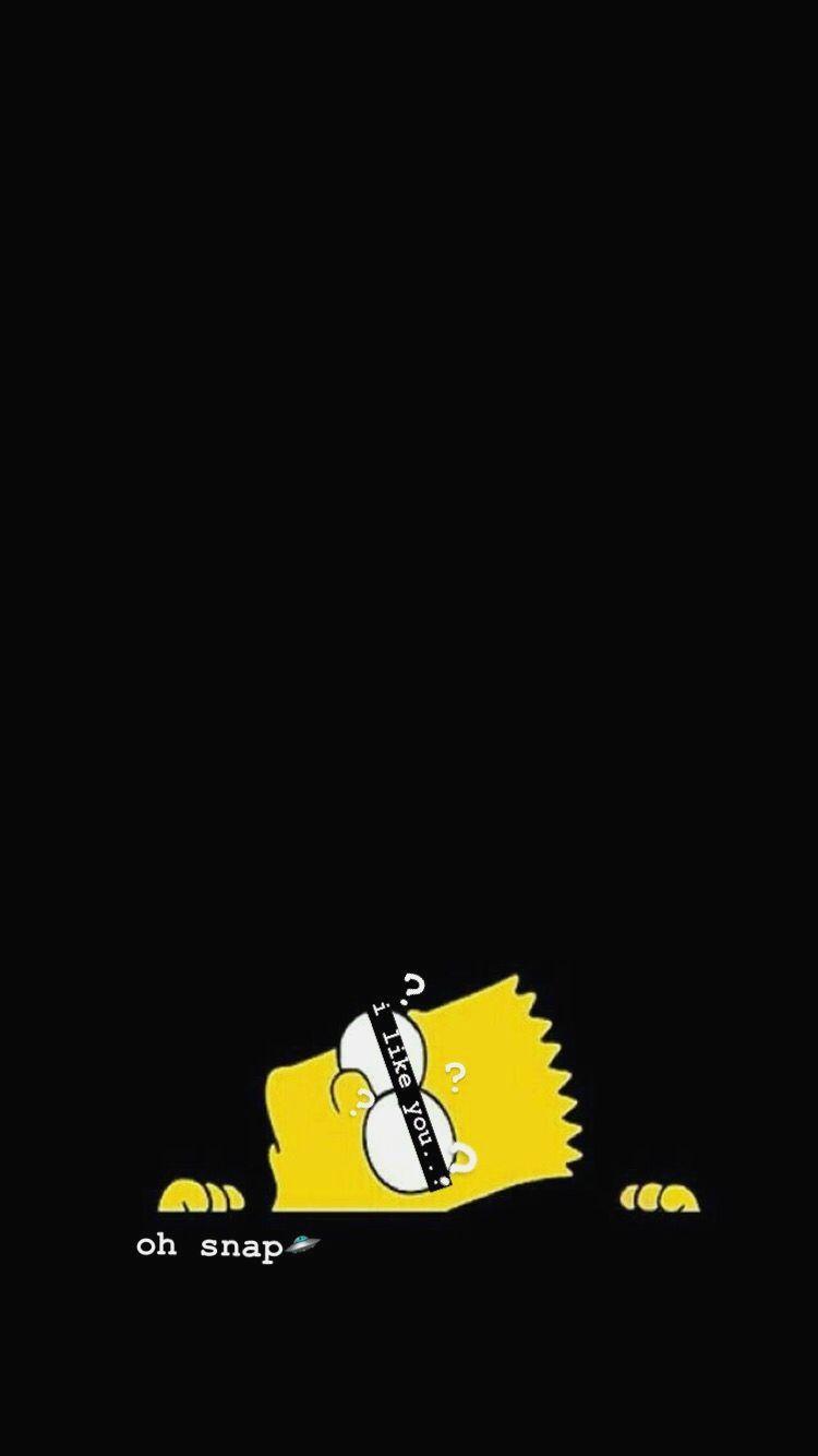 750x1334 Sad Bart Simpson hình nền