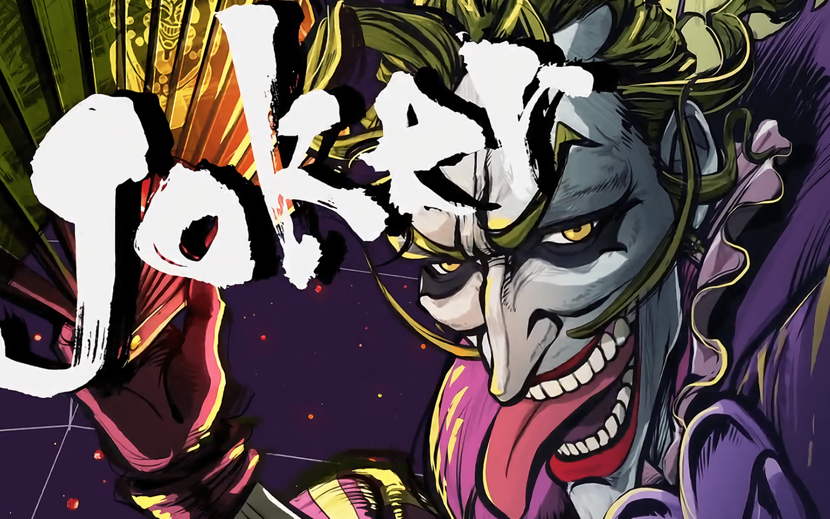 2880x1800 Download 2880x1800 Batman Ninja, Joker, Creepy, Artwork Wallpaper