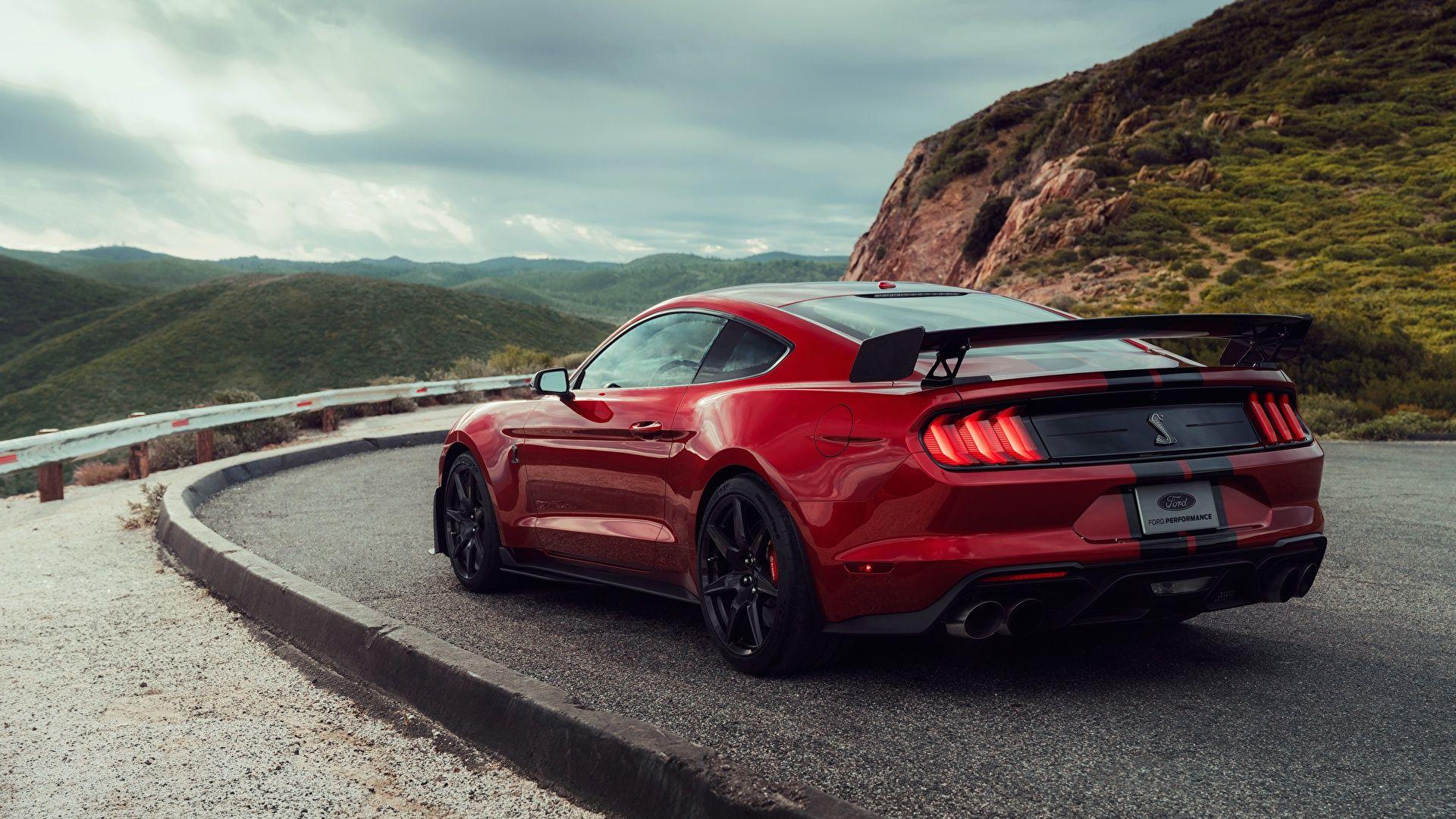 1920x1080 Desktop Wallpaper Ford Mustang Shelby GT500 2019 Red Cars 1920x1080
