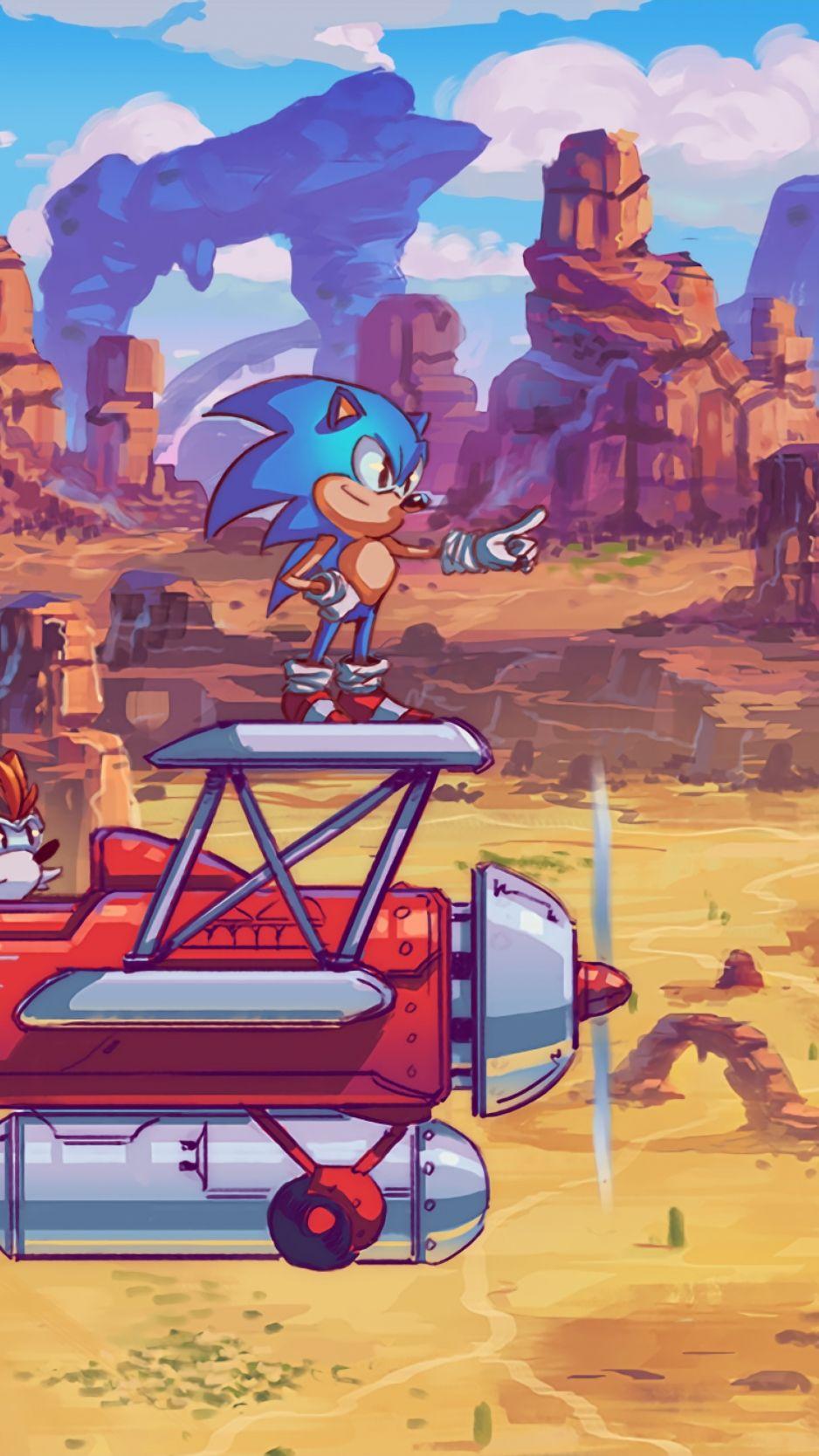 938x1668 Download Sonic The Hedgehog Miles Tails Prower iPhone standard