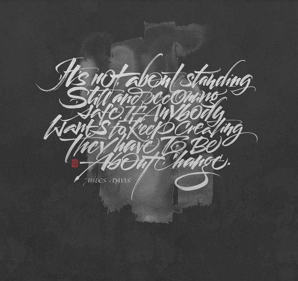 1024x965 Miles Davis quote for Londonart.it. Custom wall
