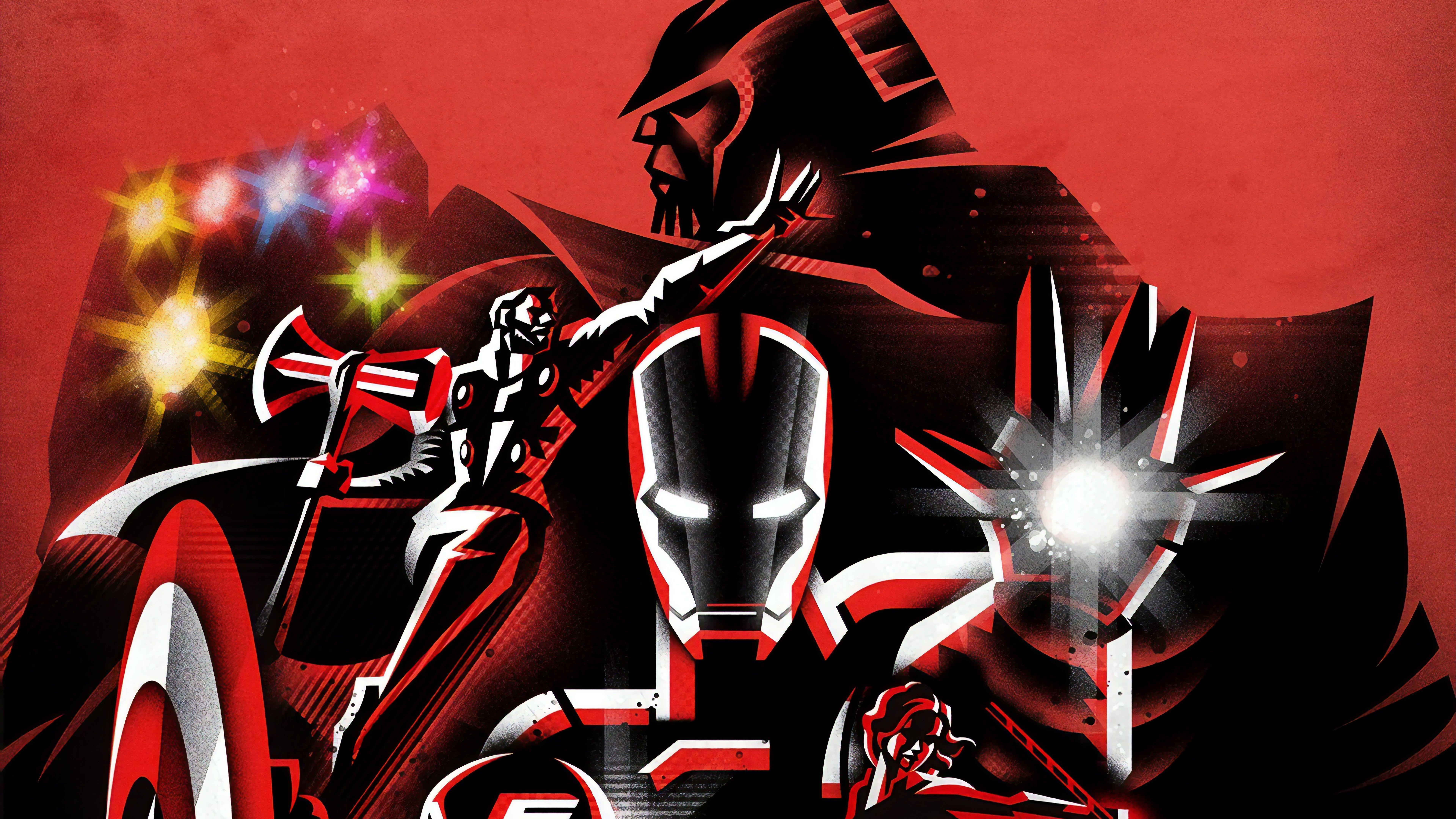 7680x4320 Avengers: Endgame Minimalist 8K Wallpaper