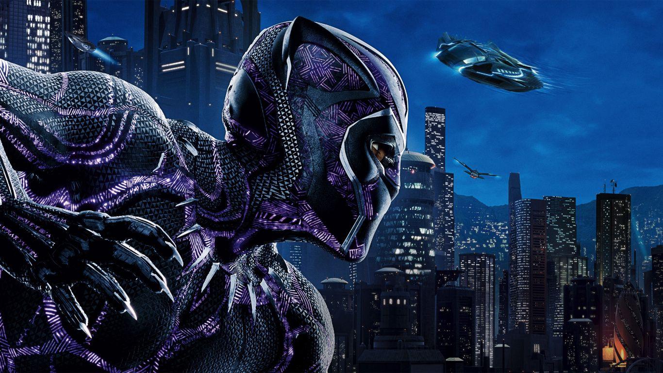 1366x768 Download 1366x768 wallpaper black panther, movie, superhero, pink suit, tablet, laptop, 1366x768 HD image, background, 2651