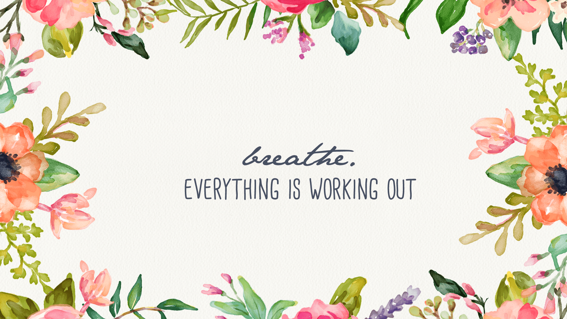 1920x1080 Free download Breathe Floral Desktop Wallpaper Inspired