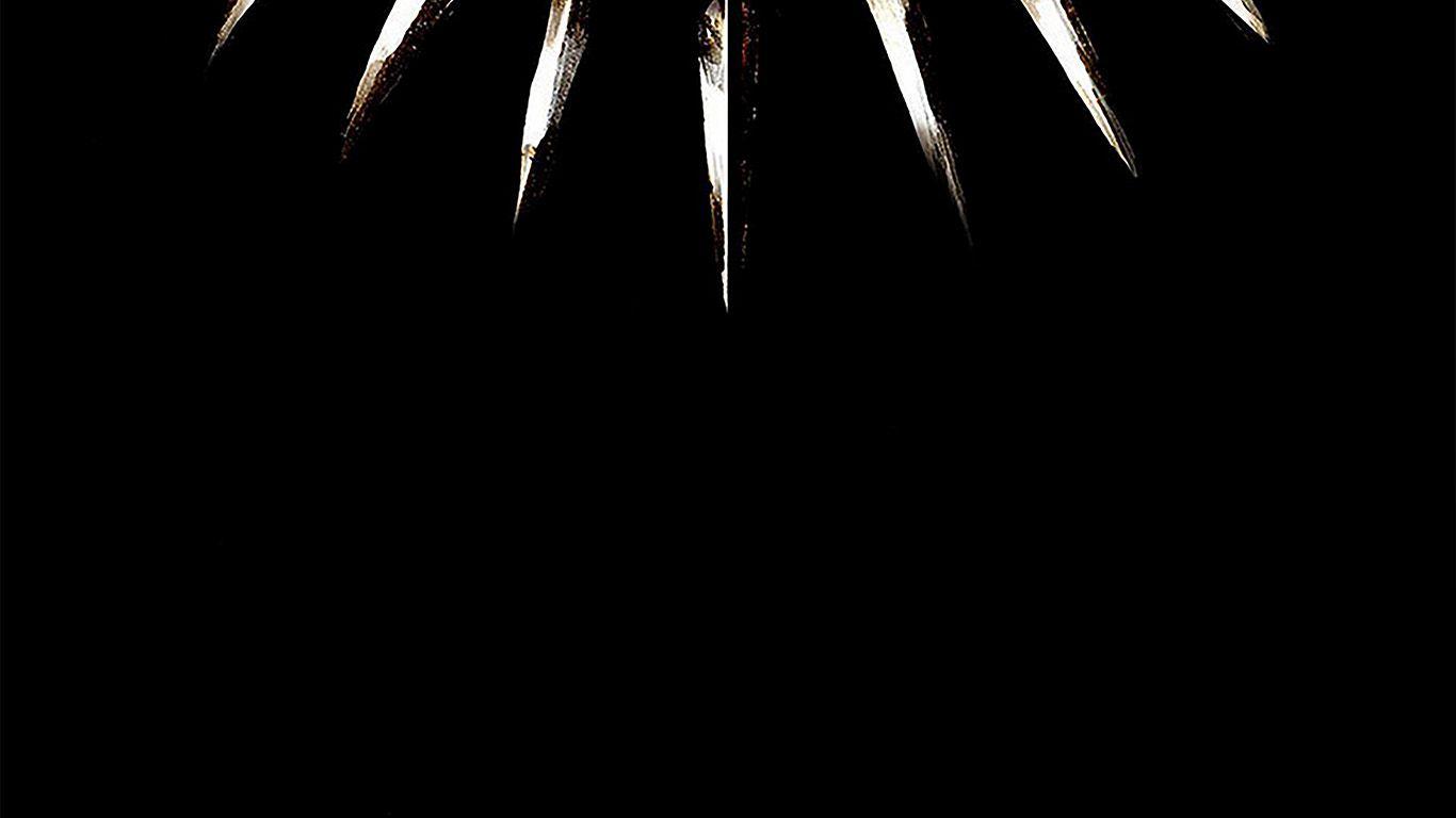 1366x768 wallpaper for desktop, laptop. minimal simple black panther marvel hero art illustration