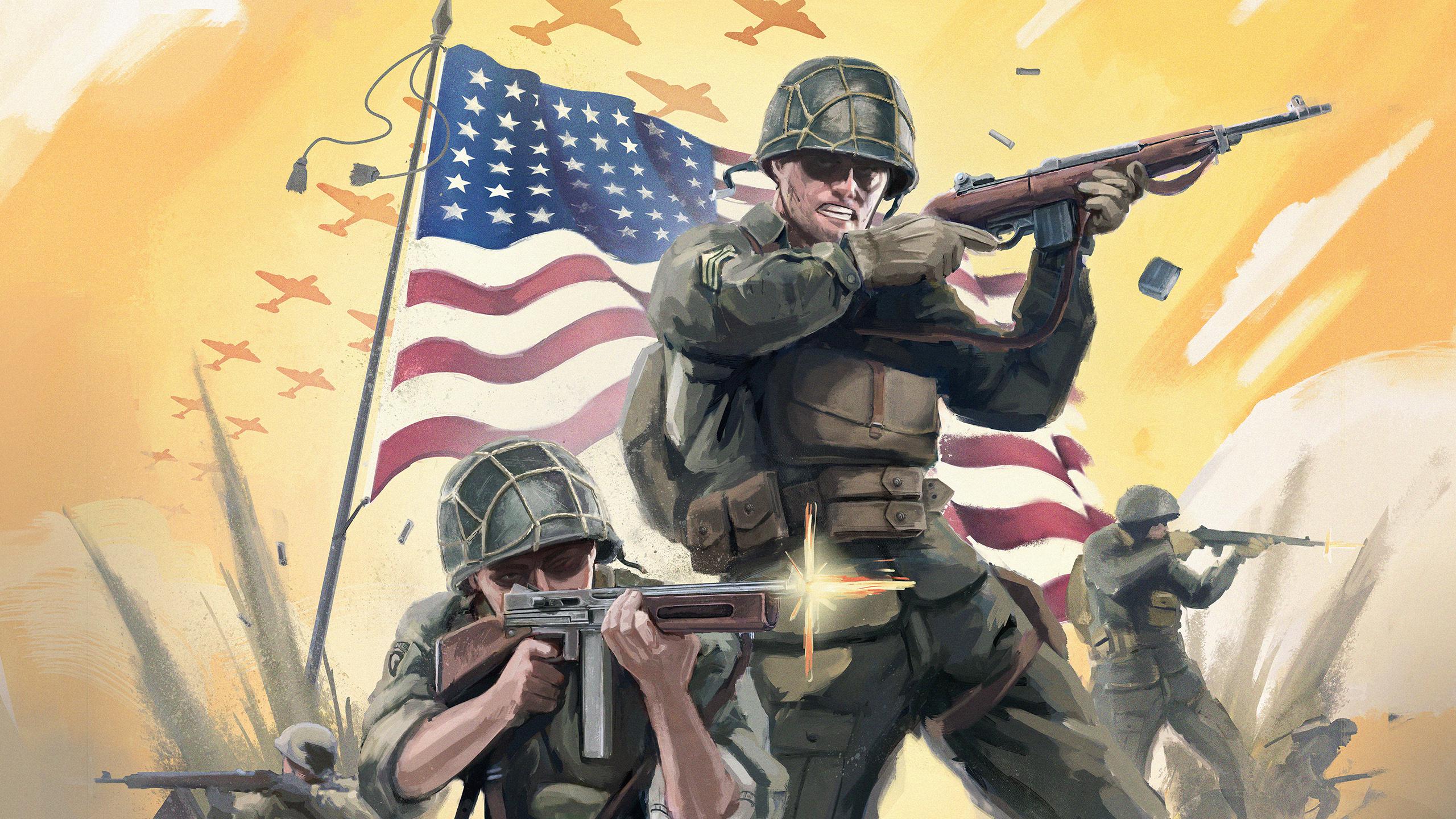 2560x1440 By request: A desktop background version of the USA poster
