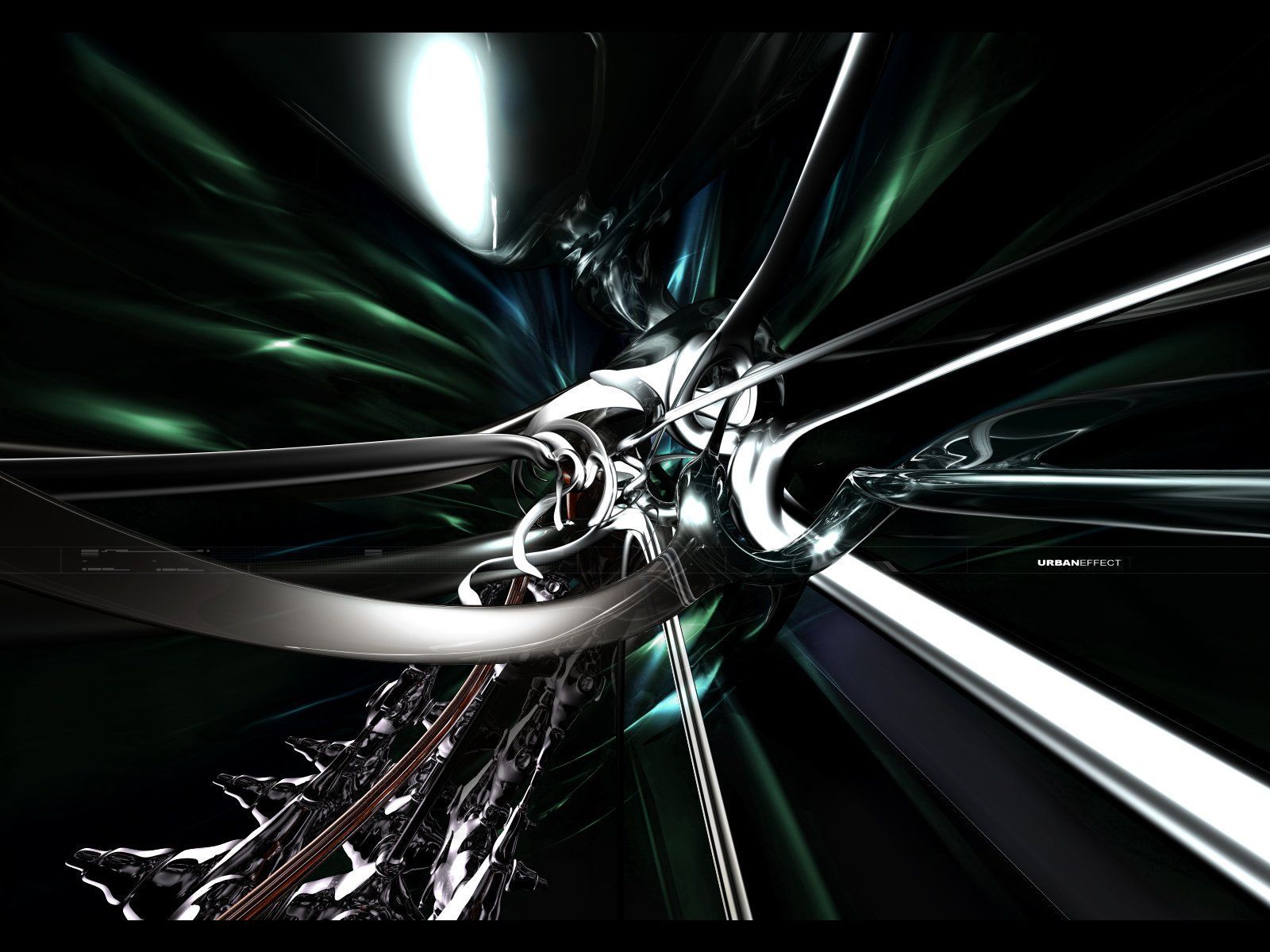 1600x1200 Dark Abstract Tech Shapes HD Wallpaper