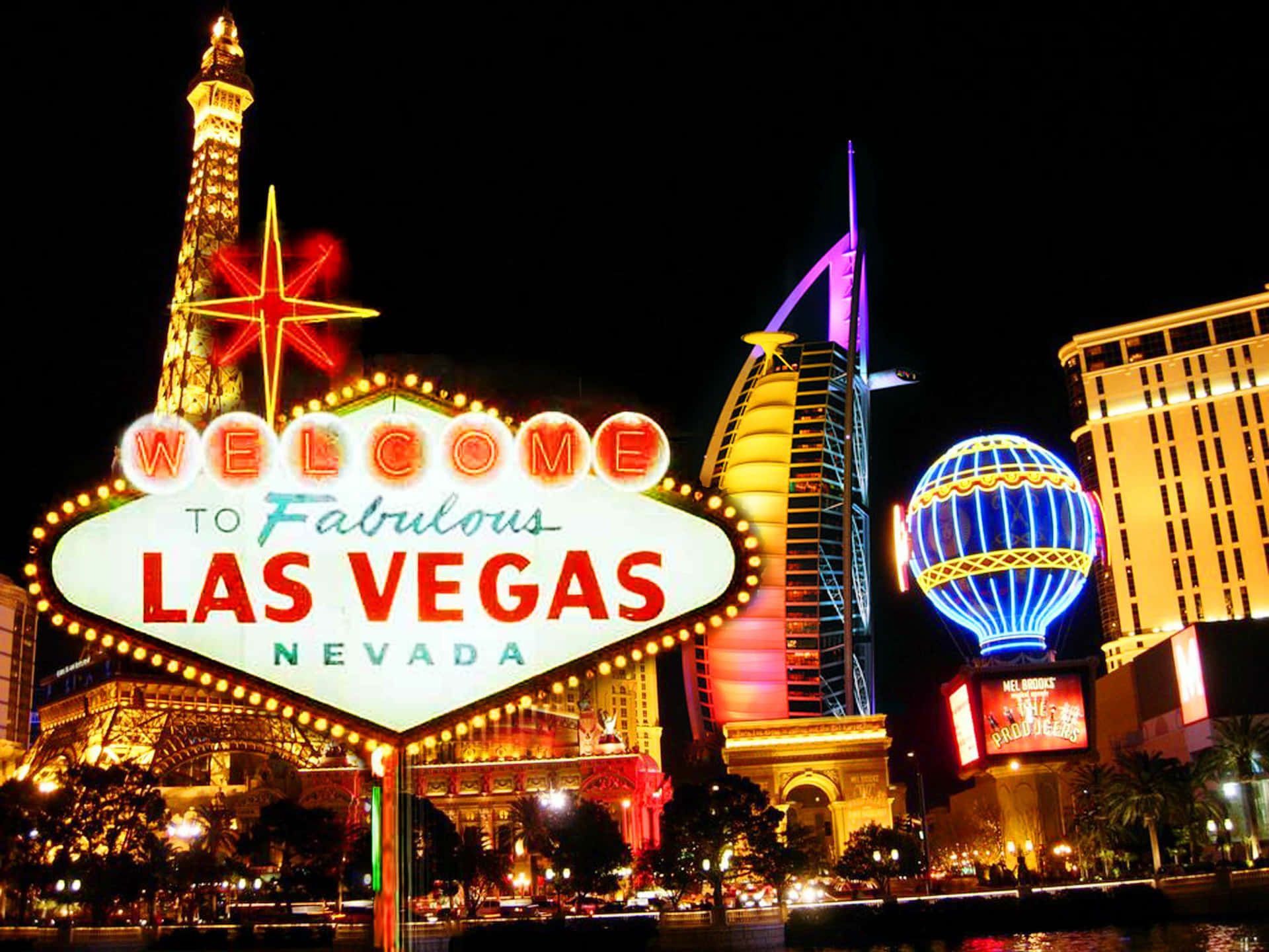 1920x1440 Download A luxurious night in Las Vegas, Nevada Wallpaper