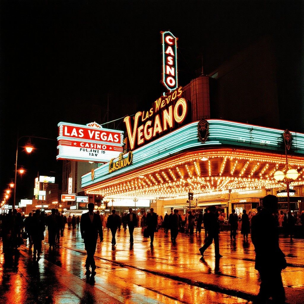 1024x1024 Free Vintage Vegas Night Image, Vintage, Casino