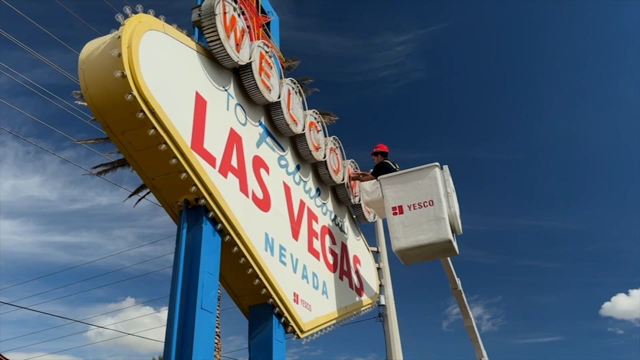 1280x720 Super Bowl 58: Here's a look at the magic behind iconic sign 'Welcome to Fabulous Las Vegas' as city hosts major football event San Francisco