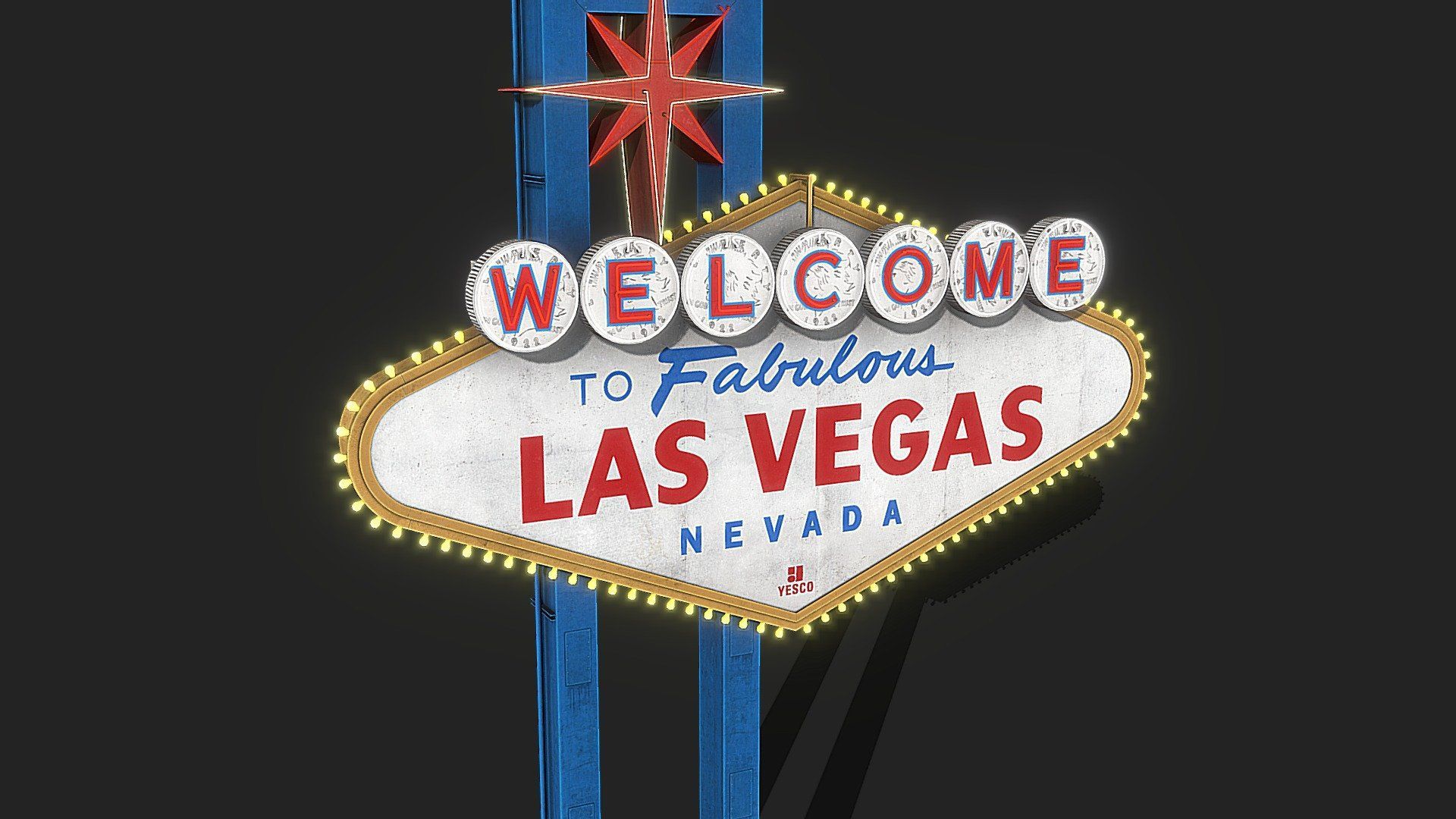 1920x1080 Las Vegas Sign model by kanistra [b5bf34a]
