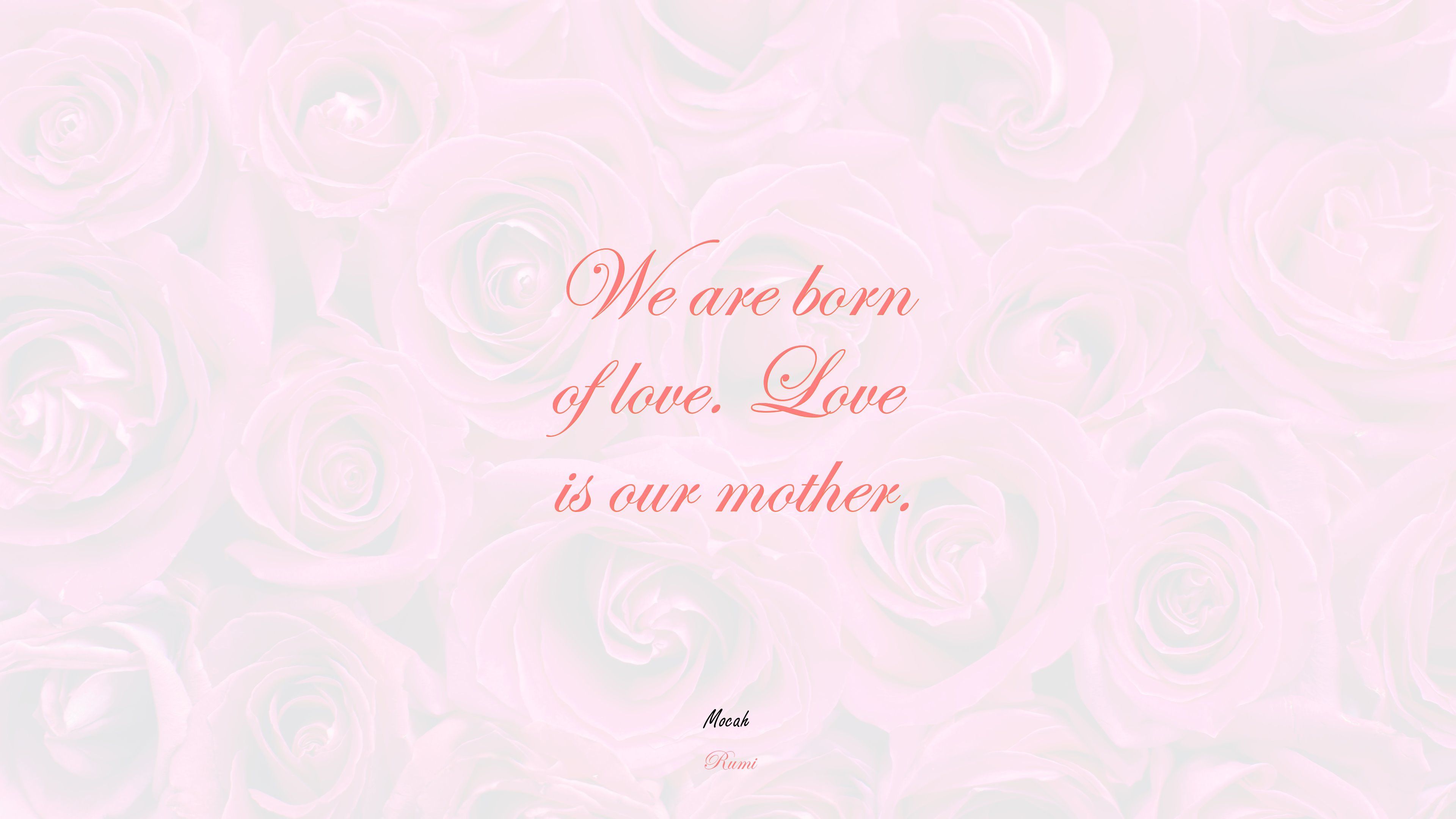 3840x2160 quote on love hd, Rumi quote, HD Wallpaper