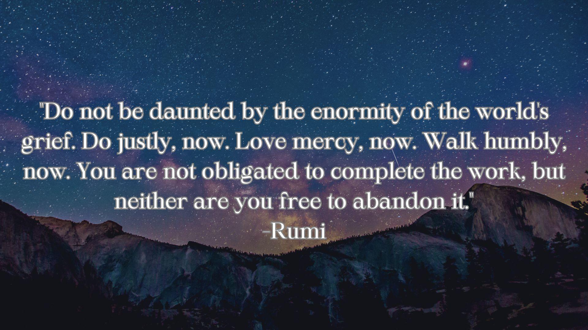 1920x1080 Rumi quotes to live by