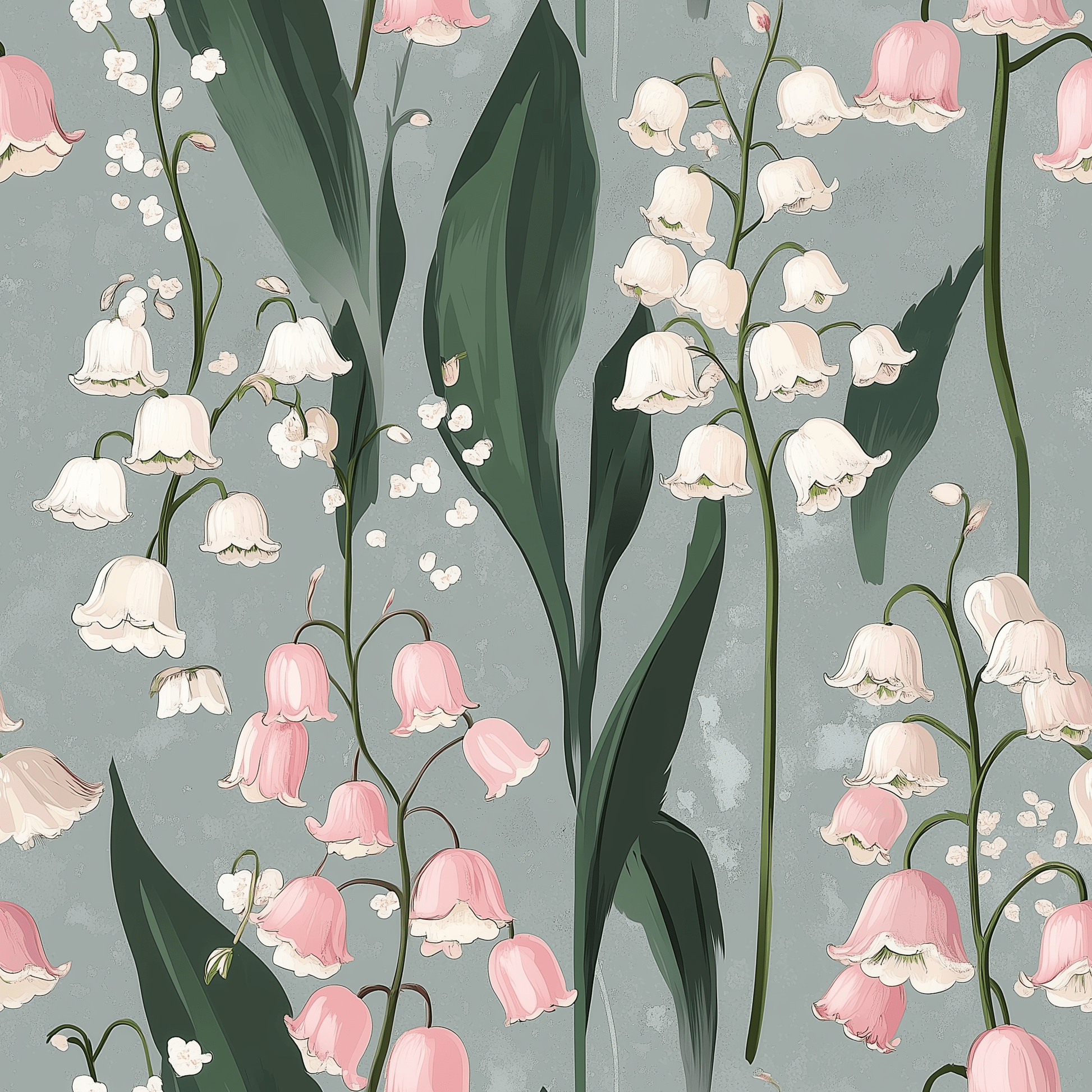 1946x1946 Misty Lilies Wallpaper