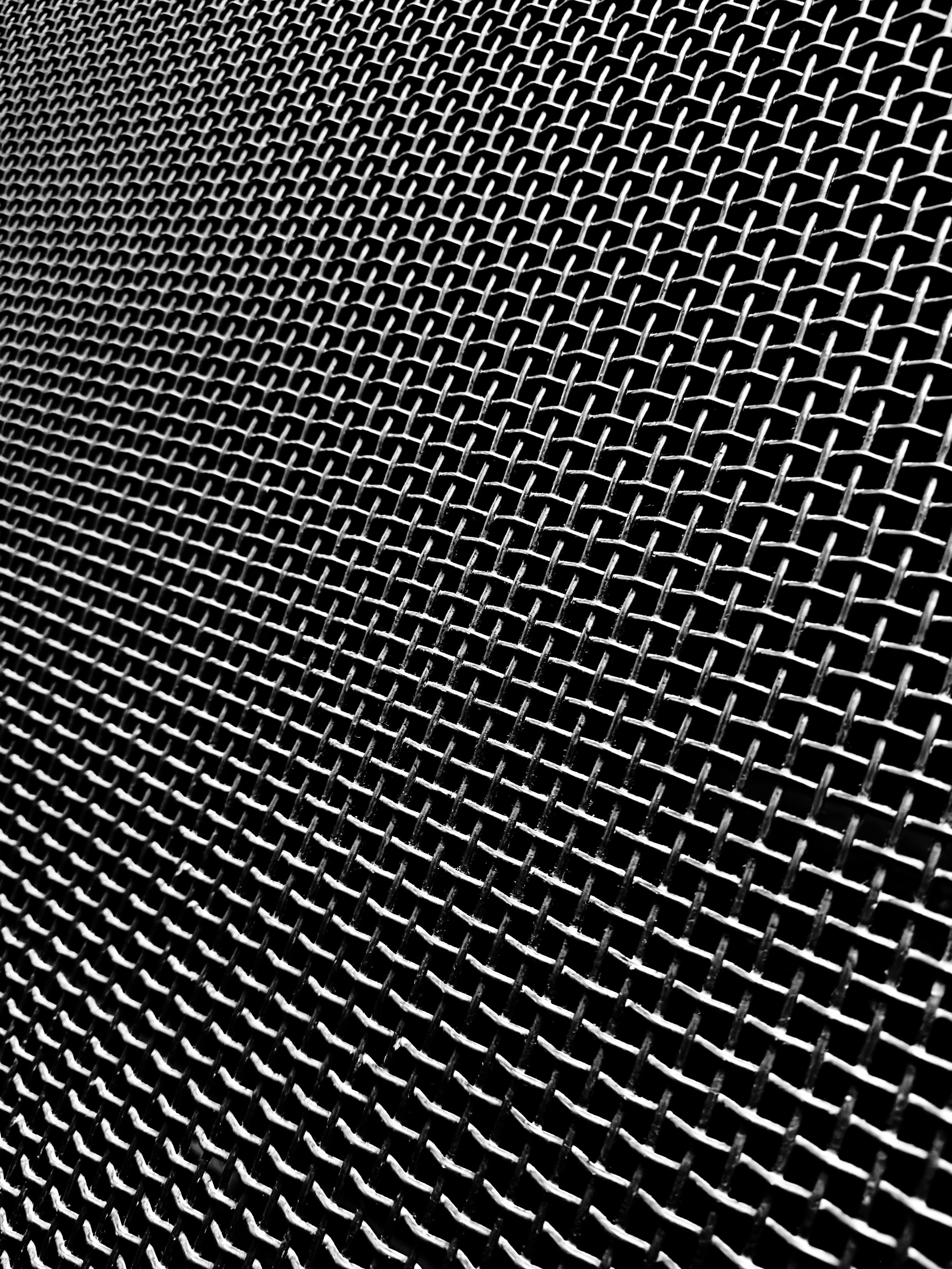 3000x4000 Close Up Of A Metal Mesh Screen With A Dark Background Photo