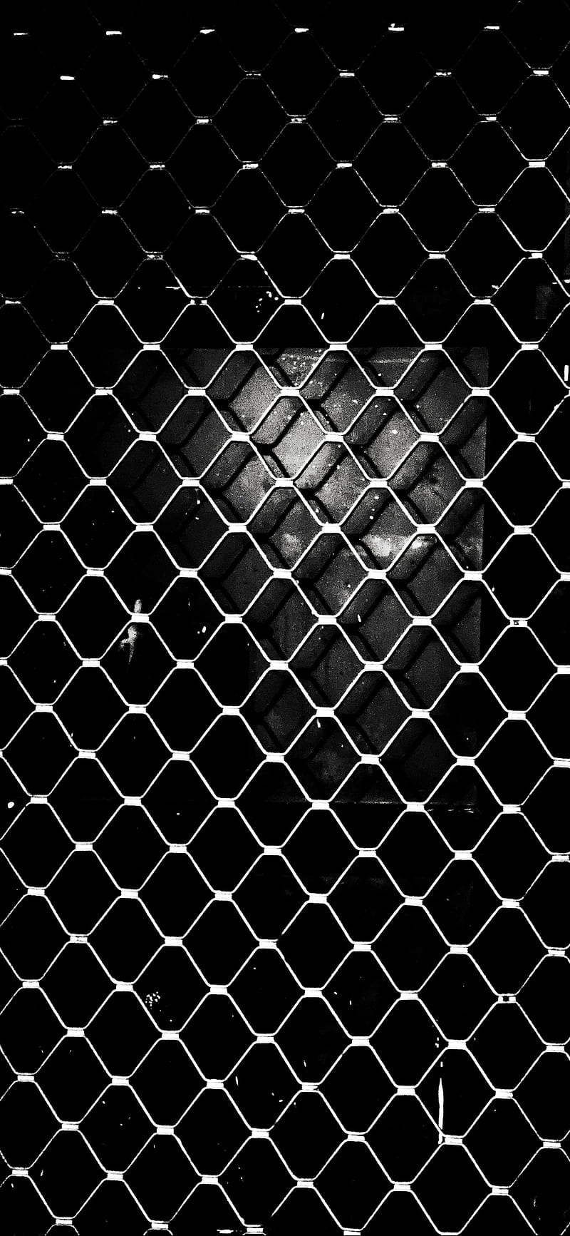800x1733 Dark, black, honeycomb, mesh, metal, HD phone wallpaper